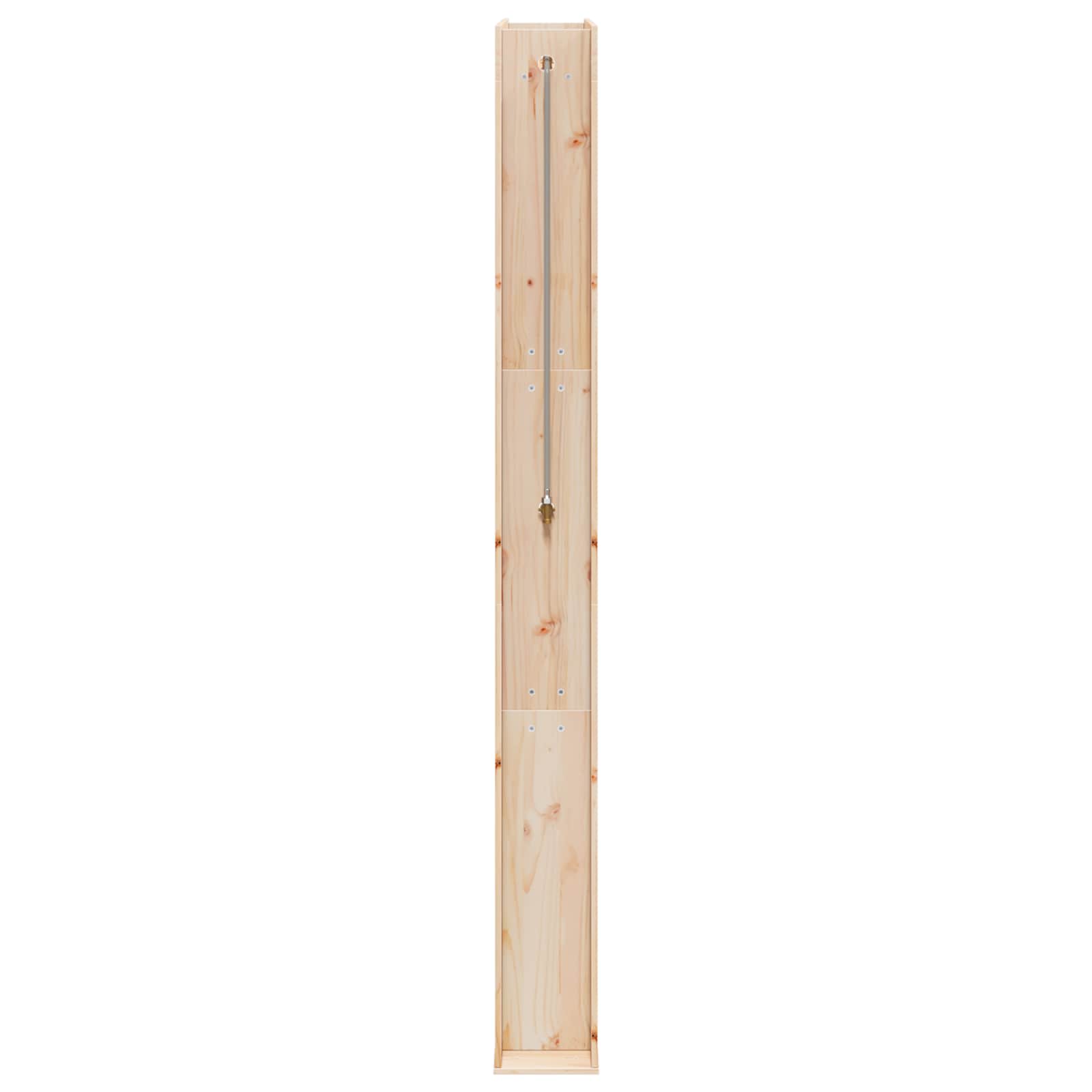 vidaXL Buitendouche Naturel 137 x 23 x 226 cm Massief grenenhout