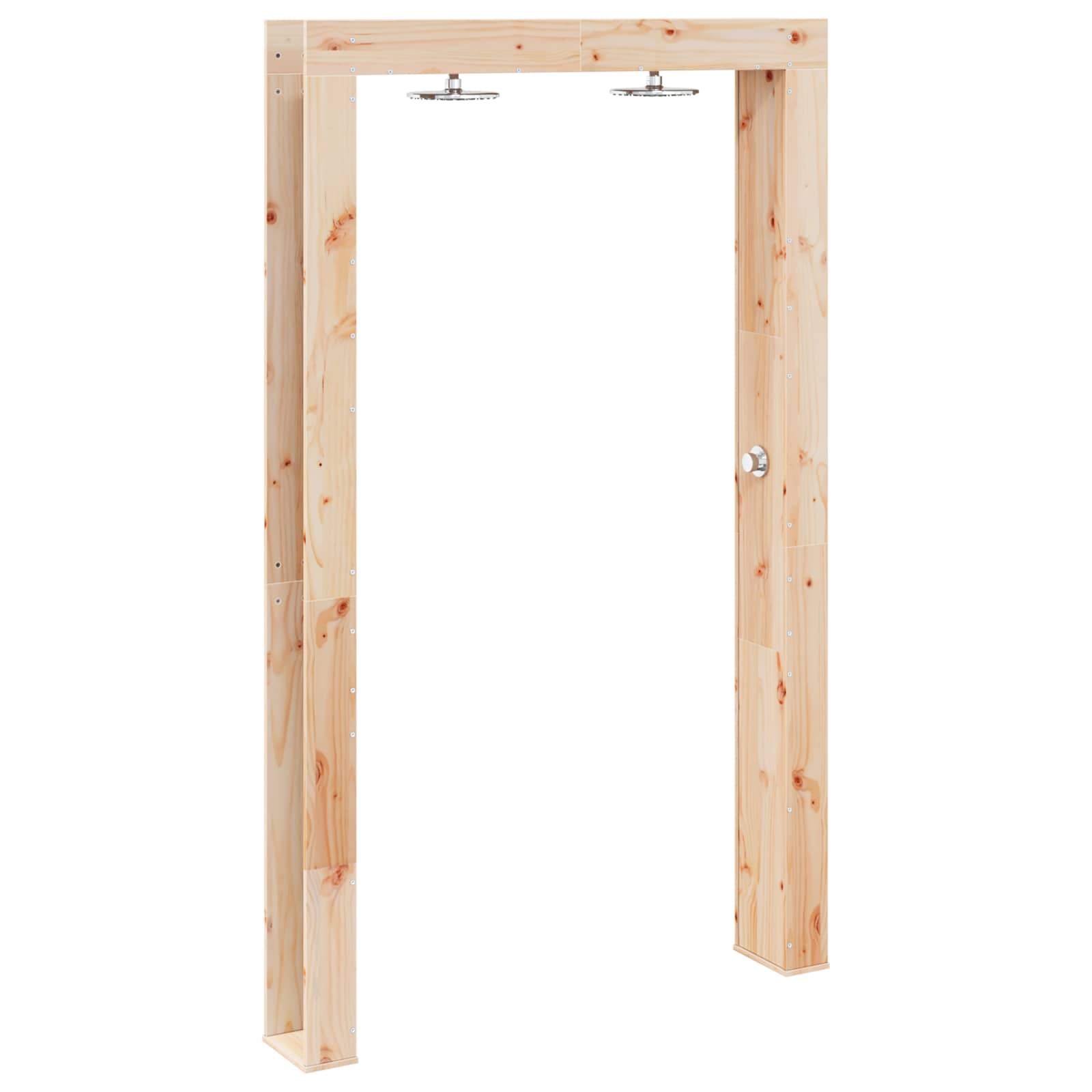 vidaXL Buitendouche Naturel 137 x 23 x 226 cm Massief grenenhout