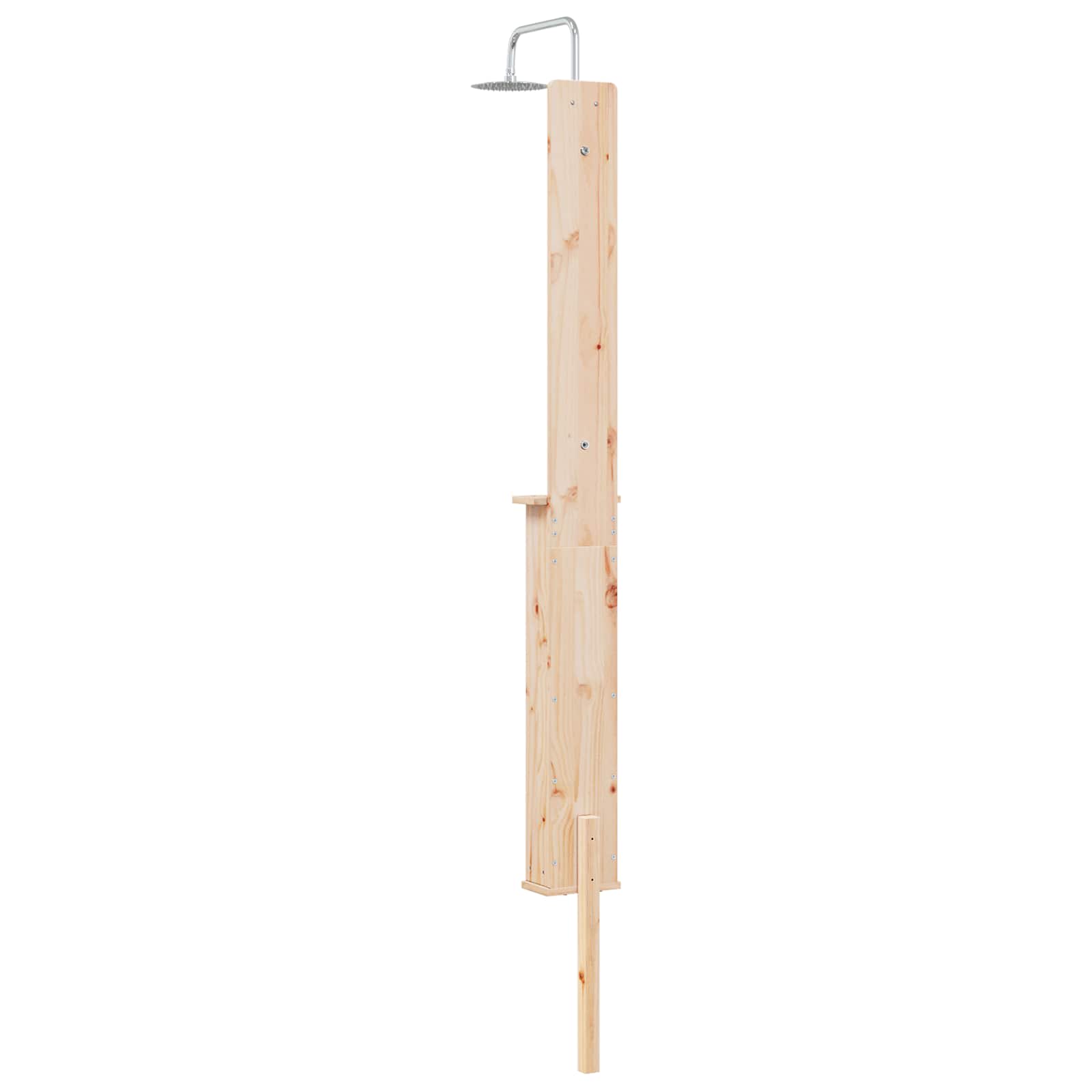 vidaXL Buitendouche Naturel 24 x 19 x 246 cm Massief grenenhout