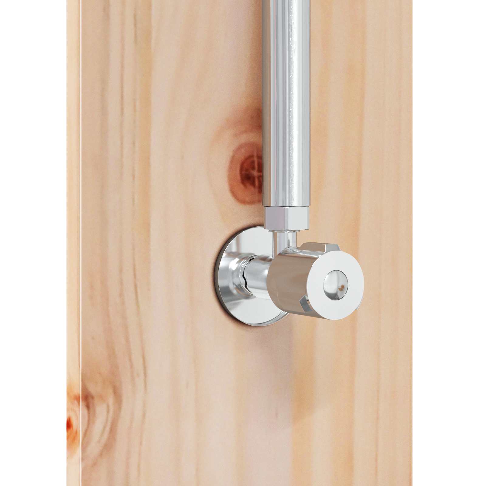vidaXL Buitendouche Naturel 24 x 19 x 246 cm Massief grenenhout