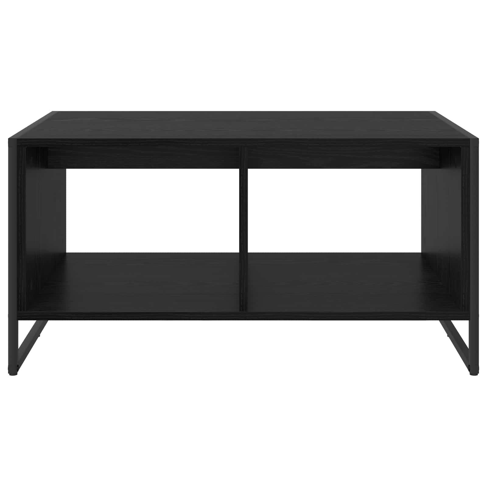 vidaXL Salontafel Zwart Eiken 80 x 50 x 40 cm Bewerkt hout