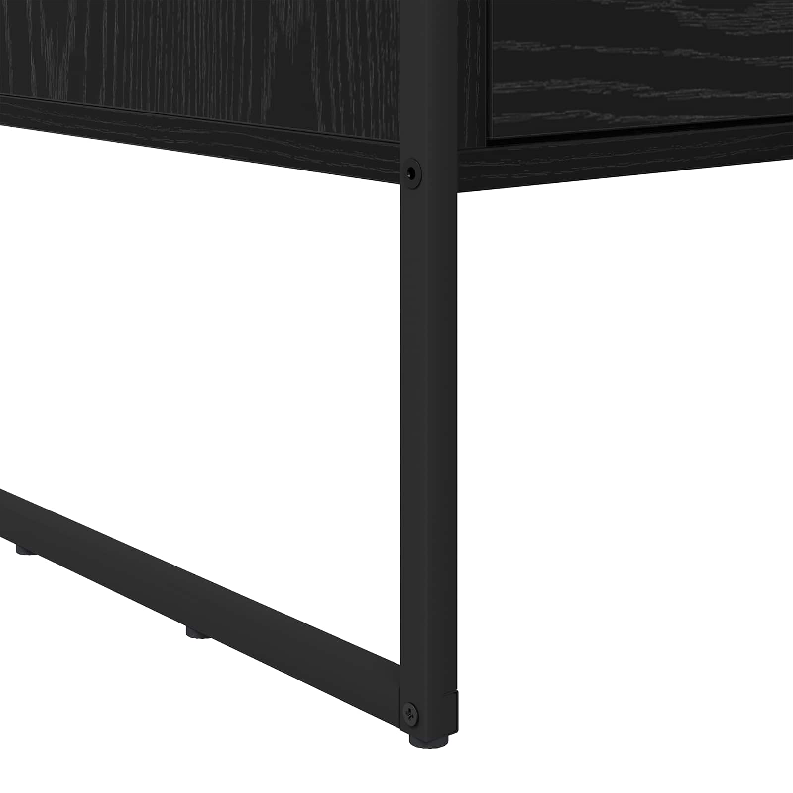 vidaXL Salontafel met lade Zwart Eiken 100 x 46 x 40 cm Bewerkt hout