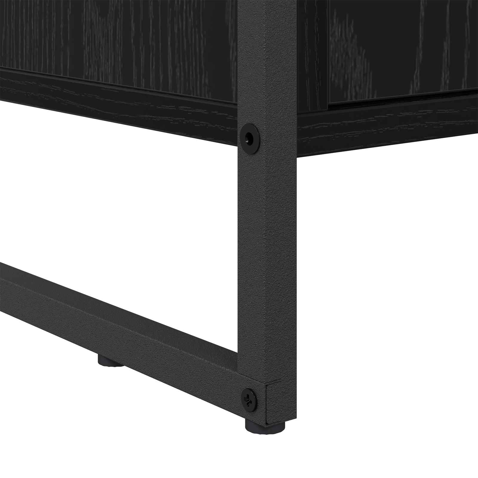 vidaXL Schoenenkast Zwart Eiken 79 x 36 x 100 cm Bewerkt hout