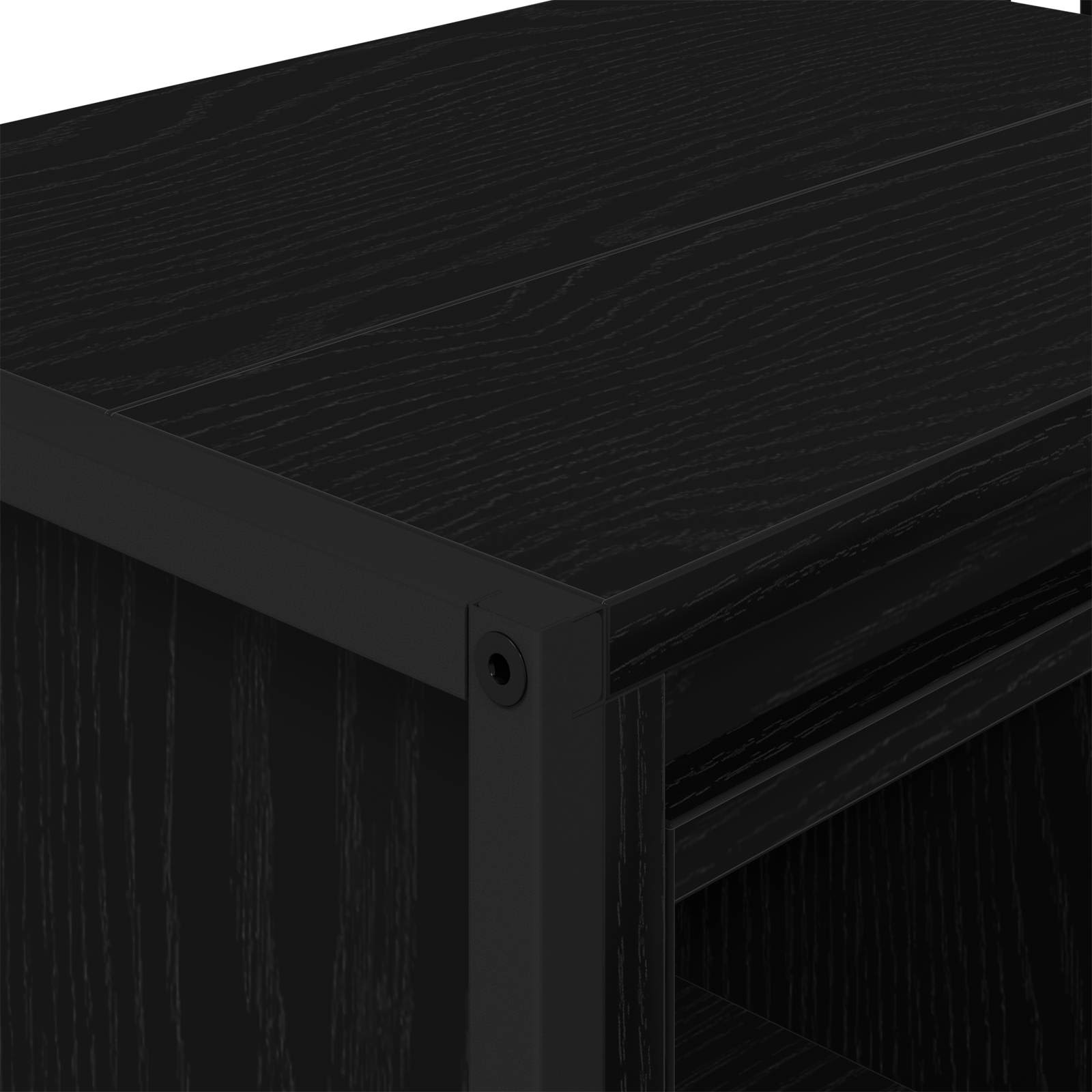 vidaXL Badkamer Kast Zwart Eiken 90 x 30 x 60 cm Bewerkt hout