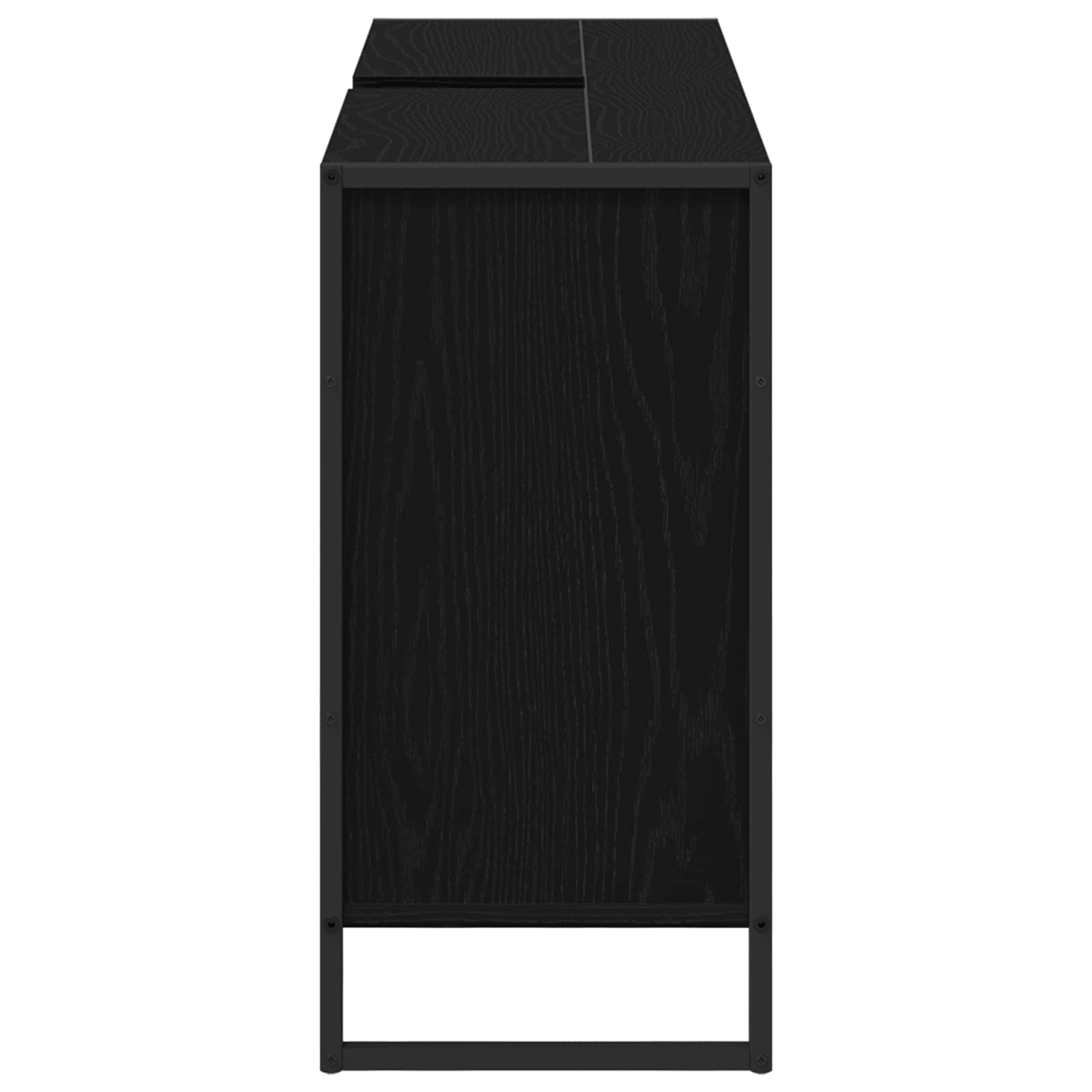 vidaXL Badkamer Kast Zwart Eiken 90 x 30 x 60 cm Bewerkt hout