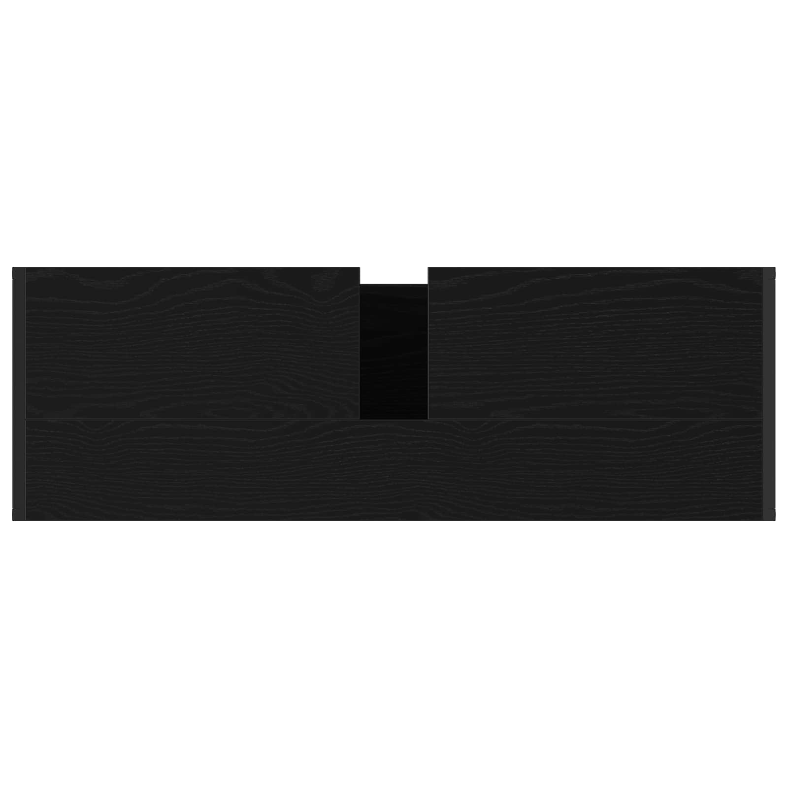 vidaXL Badkamer Kast Zwart Eiken 90 x 30 x 60 cm Bewerkt hout