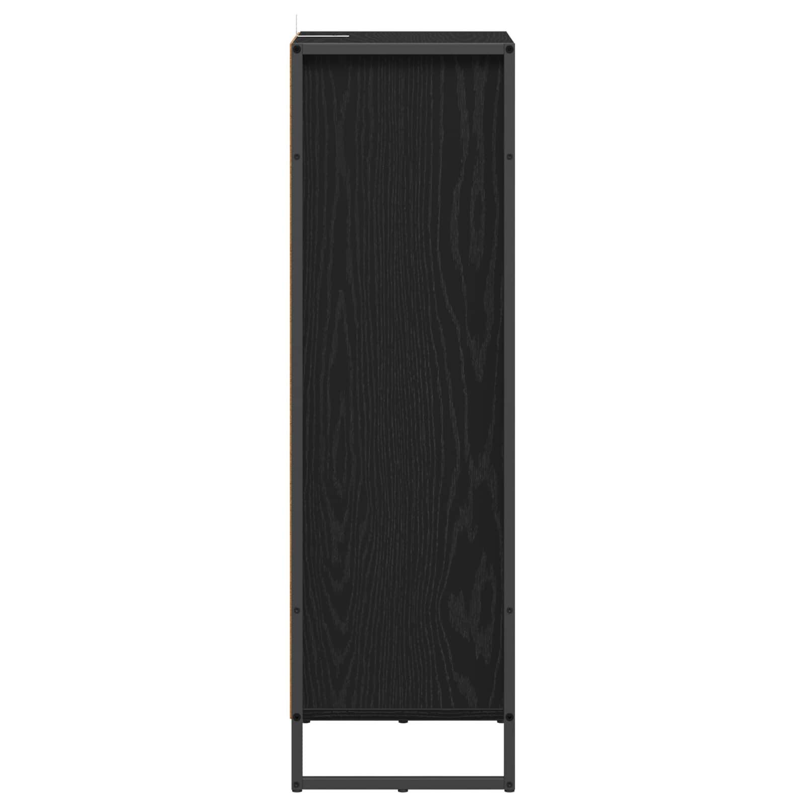 vidaXL Badkamer Kast Zwart Eiken 40 x 30 x 100 cm Bewerkt hout