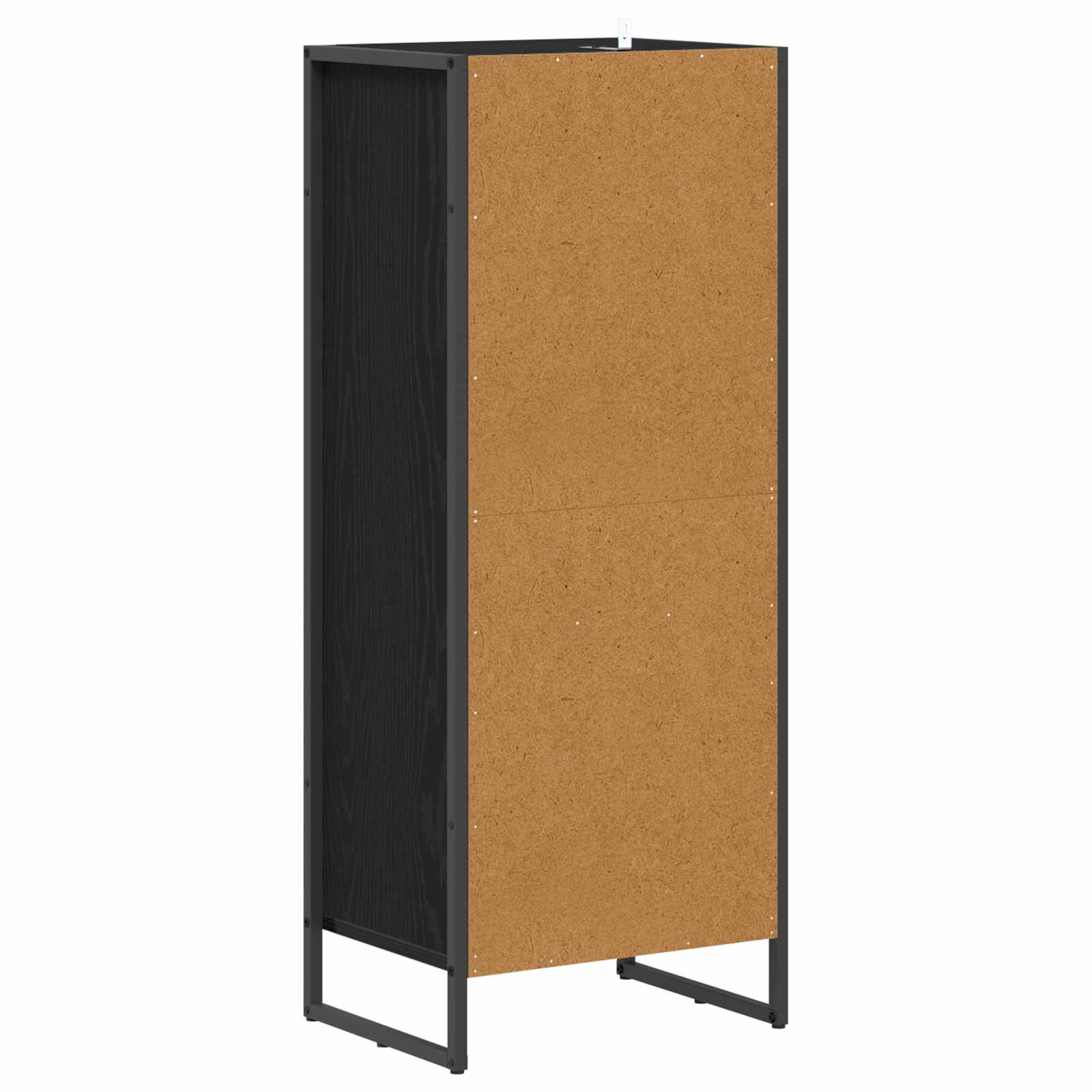 vidaXL Badkamer Kast Zwart Eiken 40 x 30 x 100 cm Bewerkt hout
