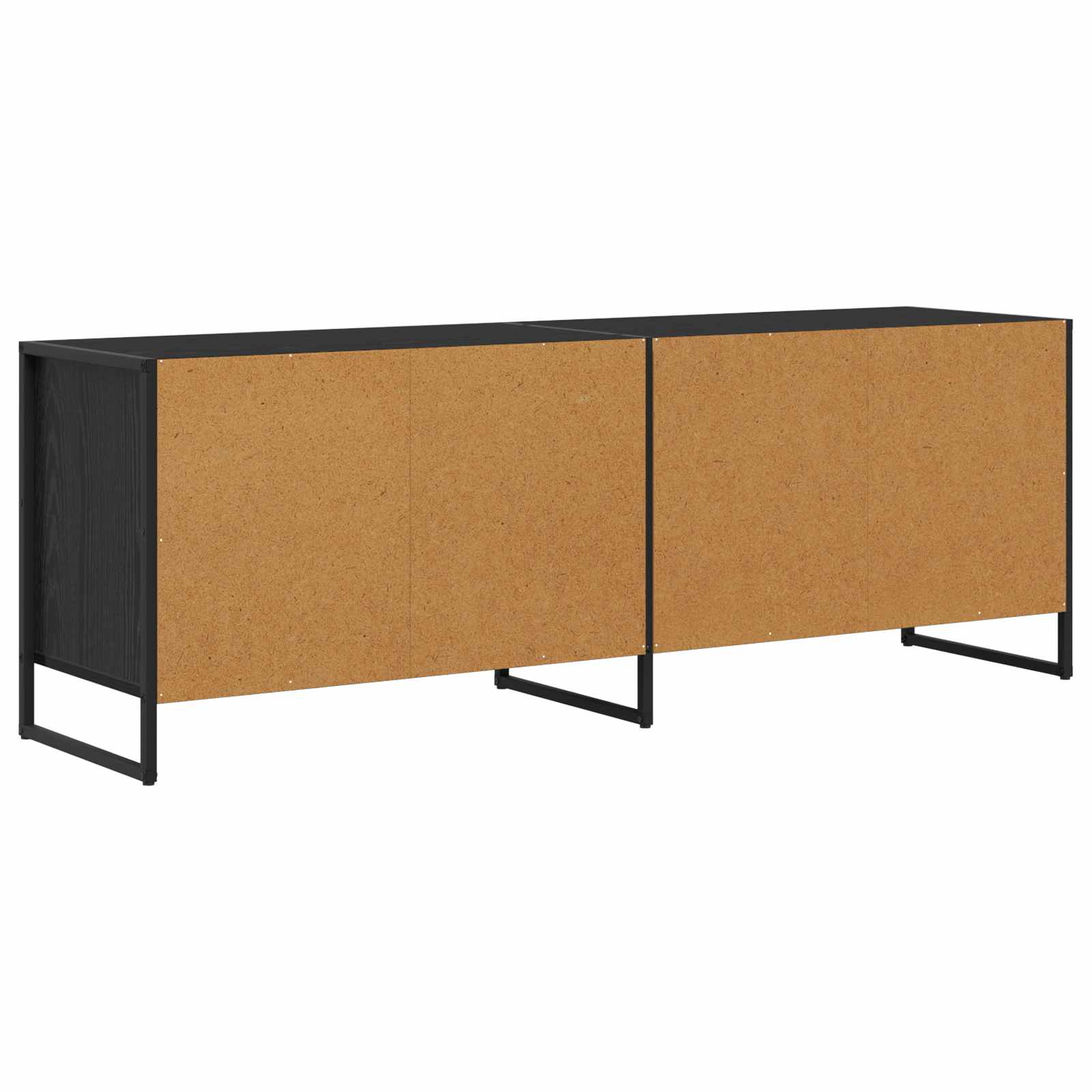 vidaXL TV-kast Zwart Eiken 140 x 36 x 49.5 cm Bewerkt hout