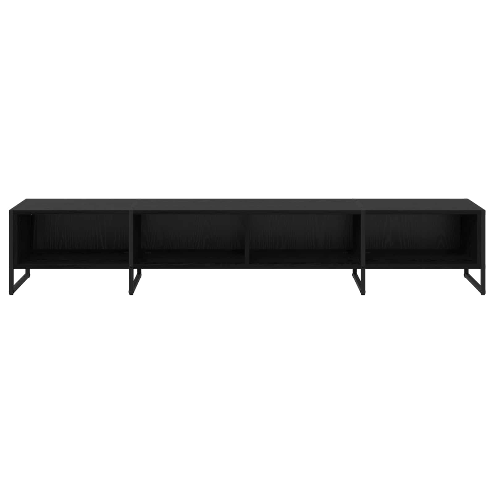 vidaXL TV-kast Zwart Eiken 170,5 x 36 x 30,5 cm Bewerkt hout