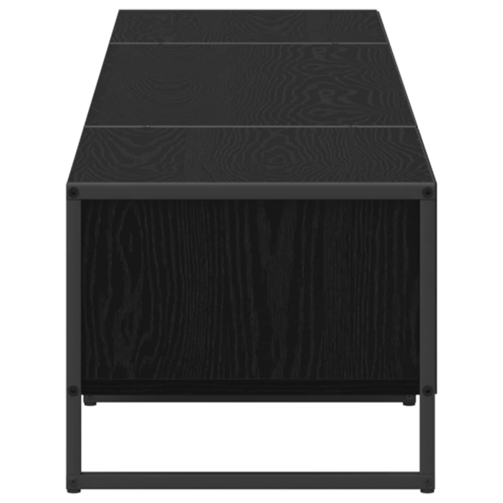 vidaXL TV-kast Zwart Eiken 170,5 x 36 x 30,5 cm Bewerkt hout