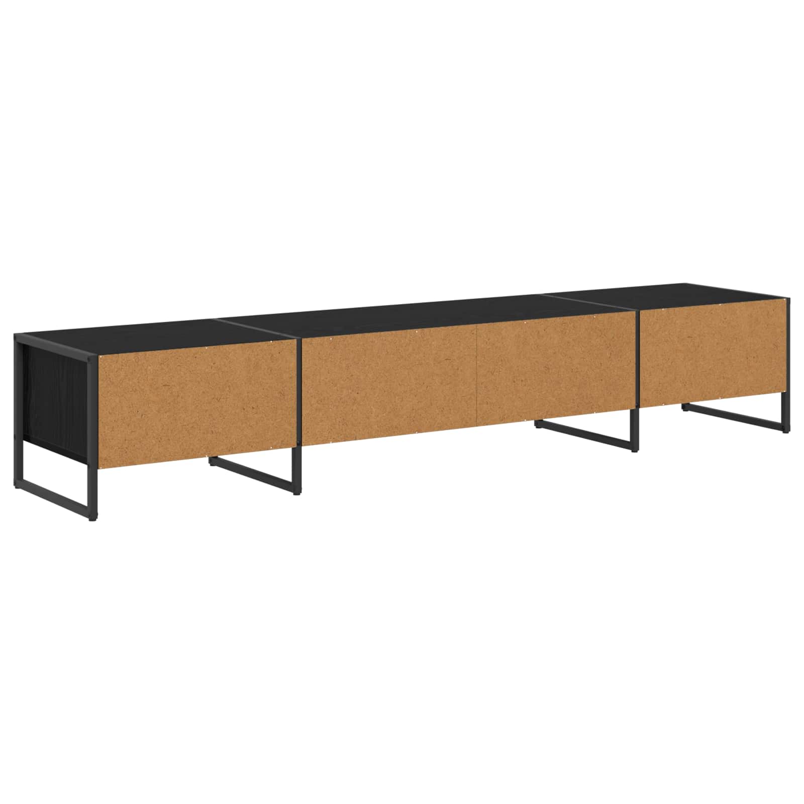 vidaXL TV-kast Zwart Eiken 170,5 x 36 x 30,5 cm Bewerkt hout
