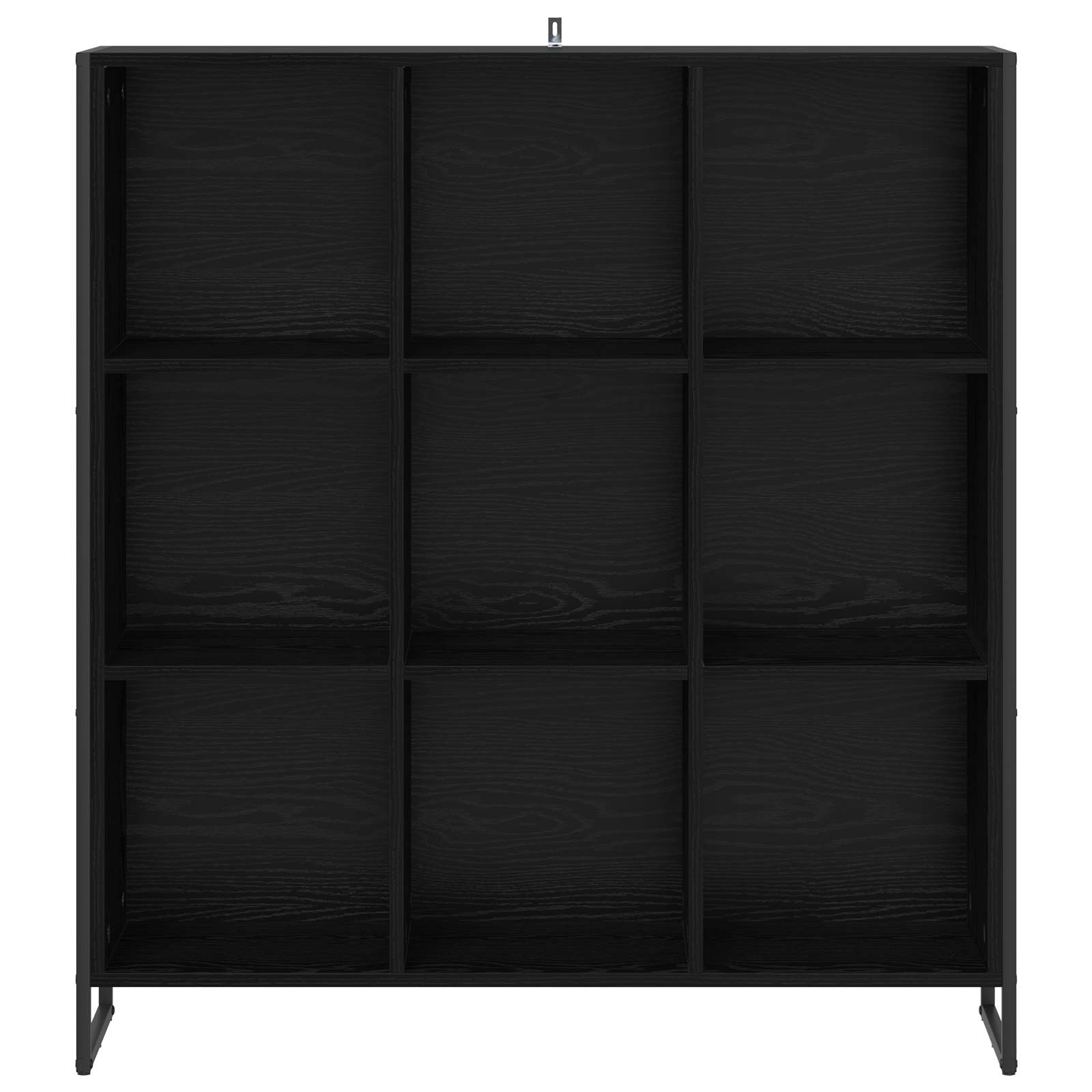 vidaXL Boekenkast Zwart Eiken 99,5 x 30 x 108,5 cm Bewerkt hout