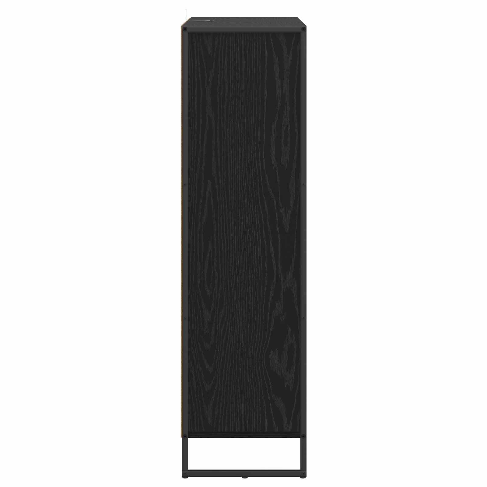 vidaXL Boekenkast Zwart Eiken 99,5 x 30 x 108,5 cm Bewerkt hout