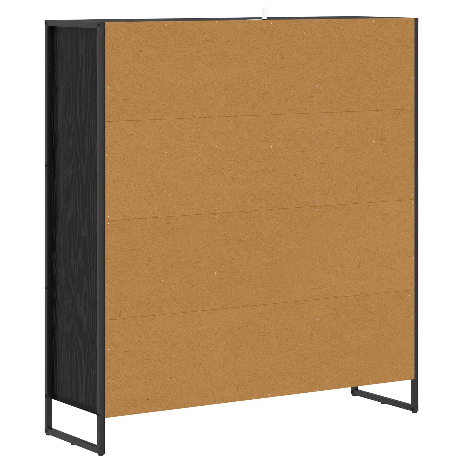 vidaXL Boekenkast Zwart Eiken 99,5 x 30 x 108,5 cm Bewerkt hout