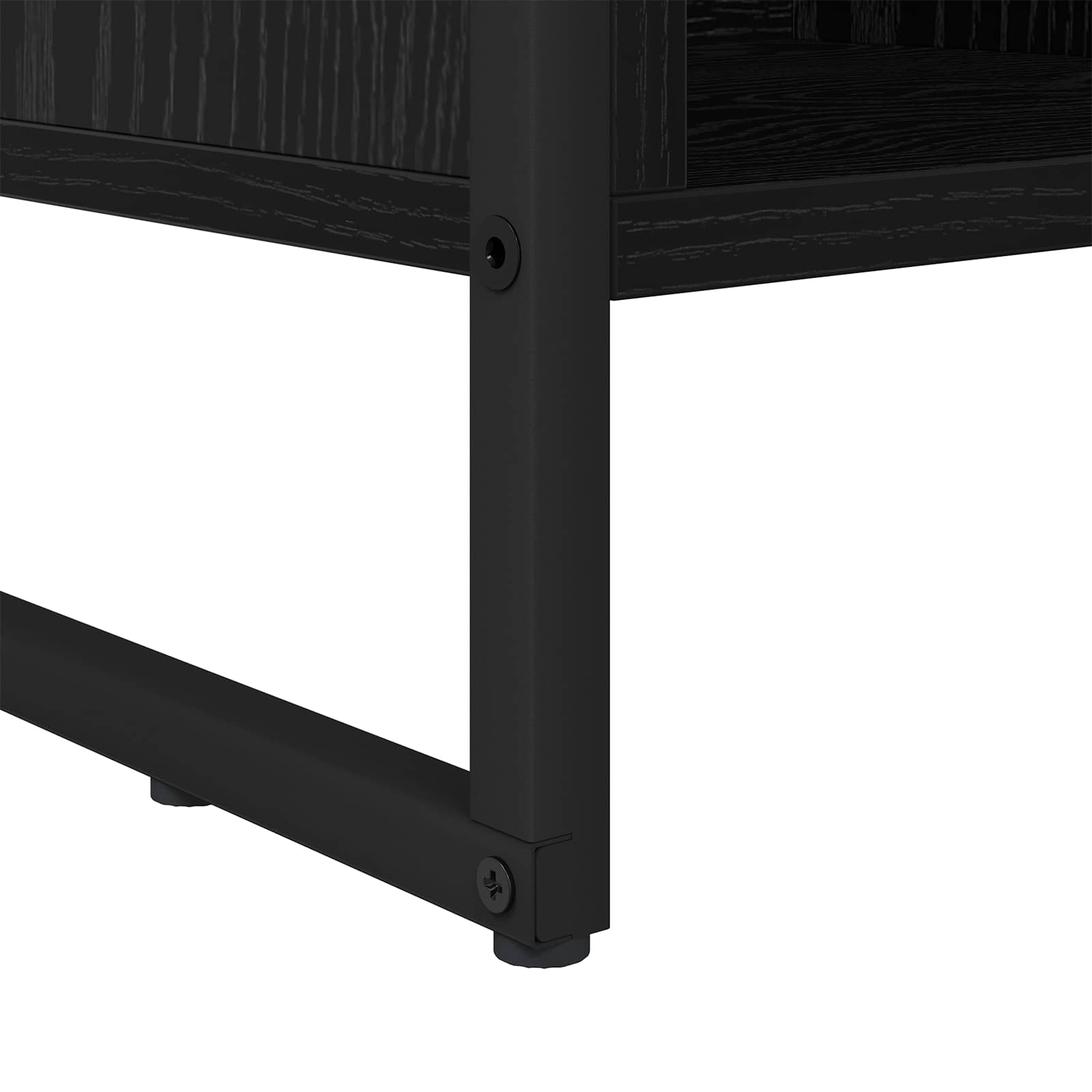 vidaXL Boekenkast Zwart Eiken 99,5 x 30 x 108,5 cm Bewerkt hout