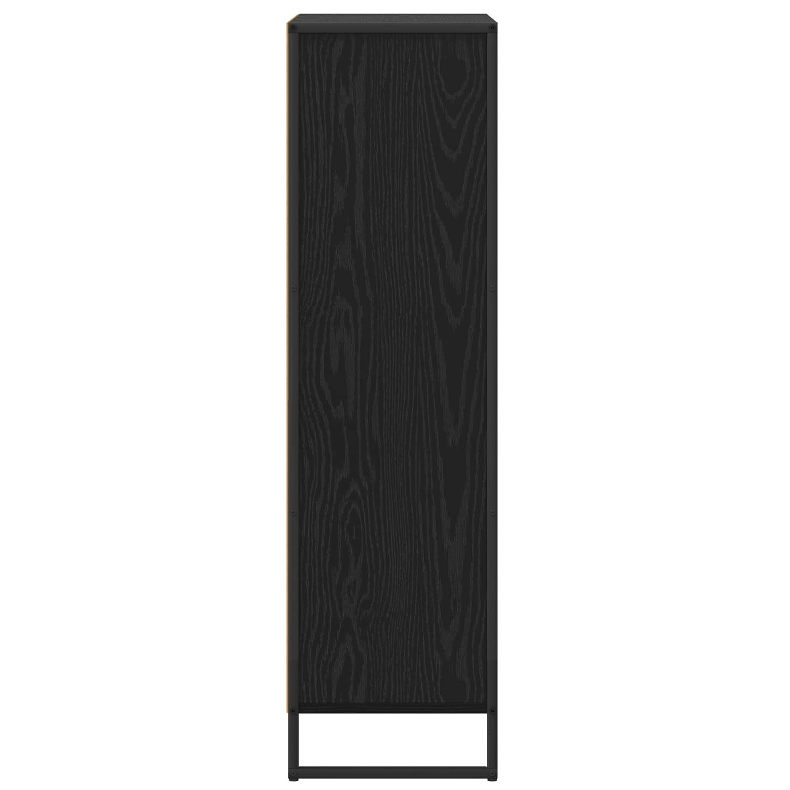 vidaXL Boekenkast Zwart Eiken 68 x 30 x 108.5 cm Bewerkt hout