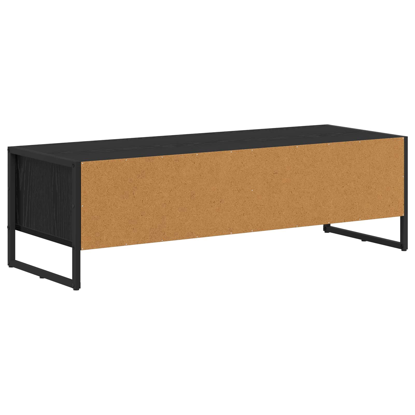 vidaXL TV-kast Zwart Eiken 100 x 36.5 x 30.5 cm Bewerkt hout