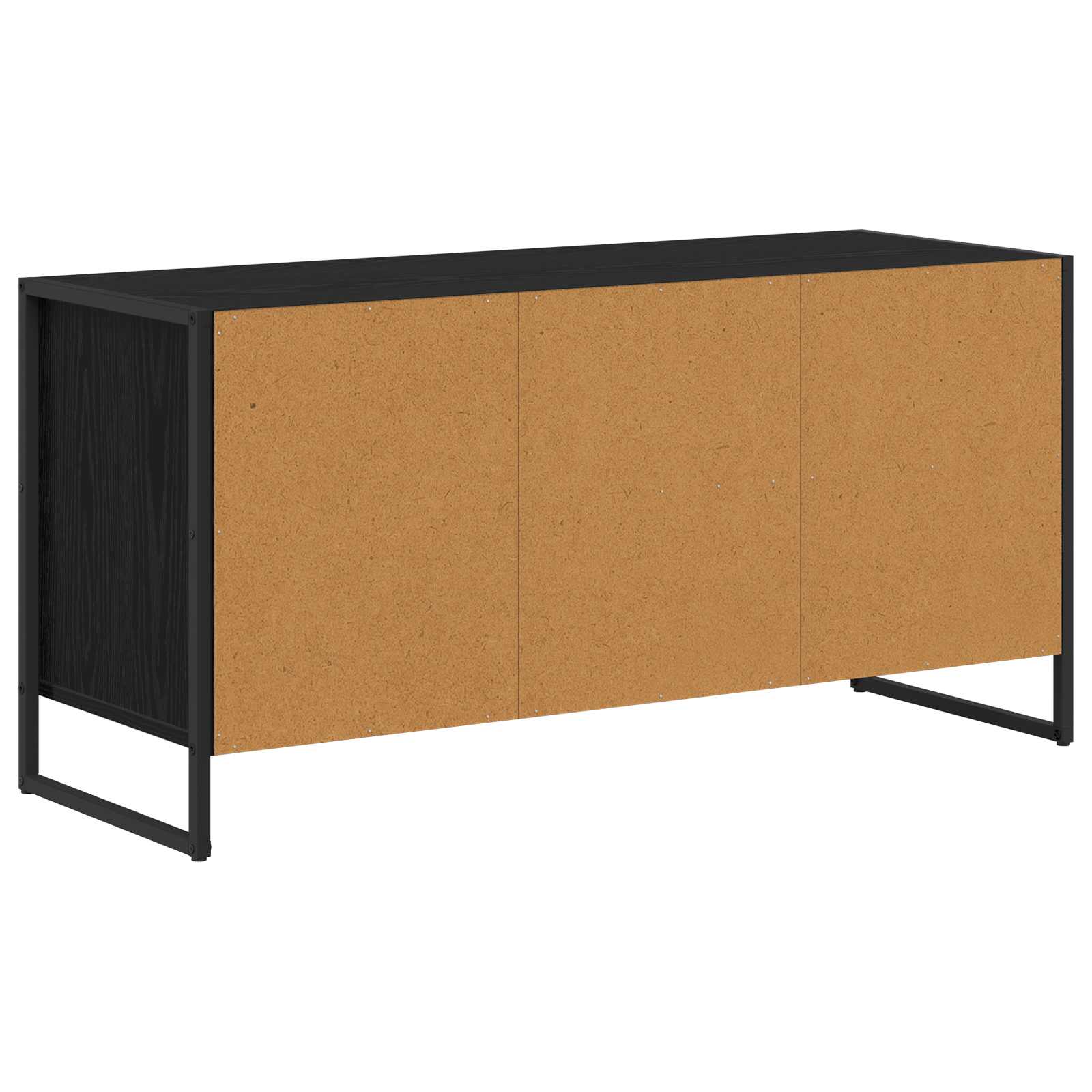 vidaXL TV-kast met lade Zwart Eiken 100 x 36 x 49,5 cm Bewerkt hout
