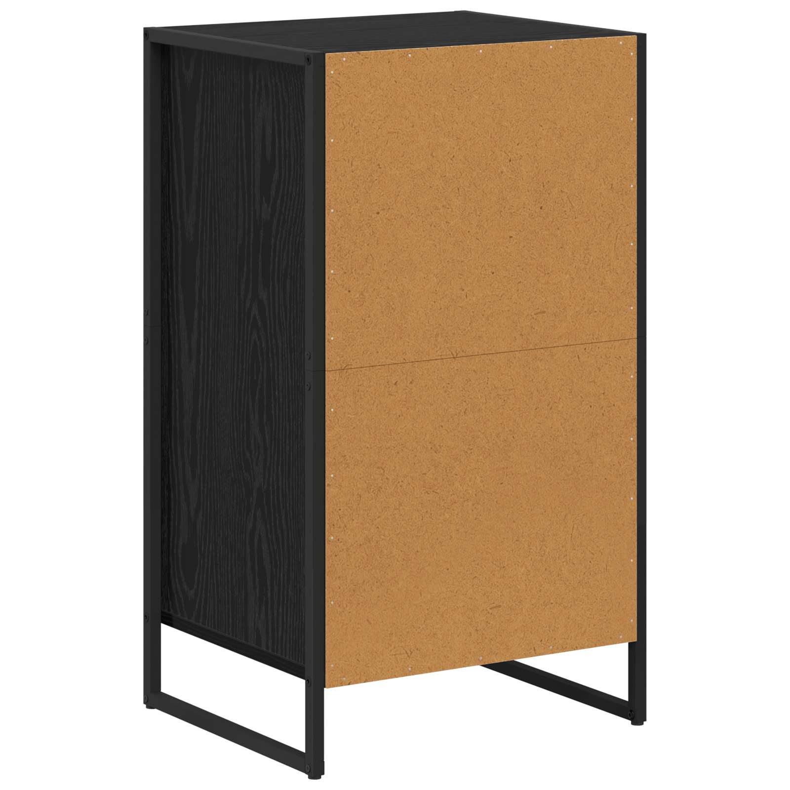 vidaXL Dressoir Zwart Eiken 43 x 36 x 75,5 cm Bewerkt hout