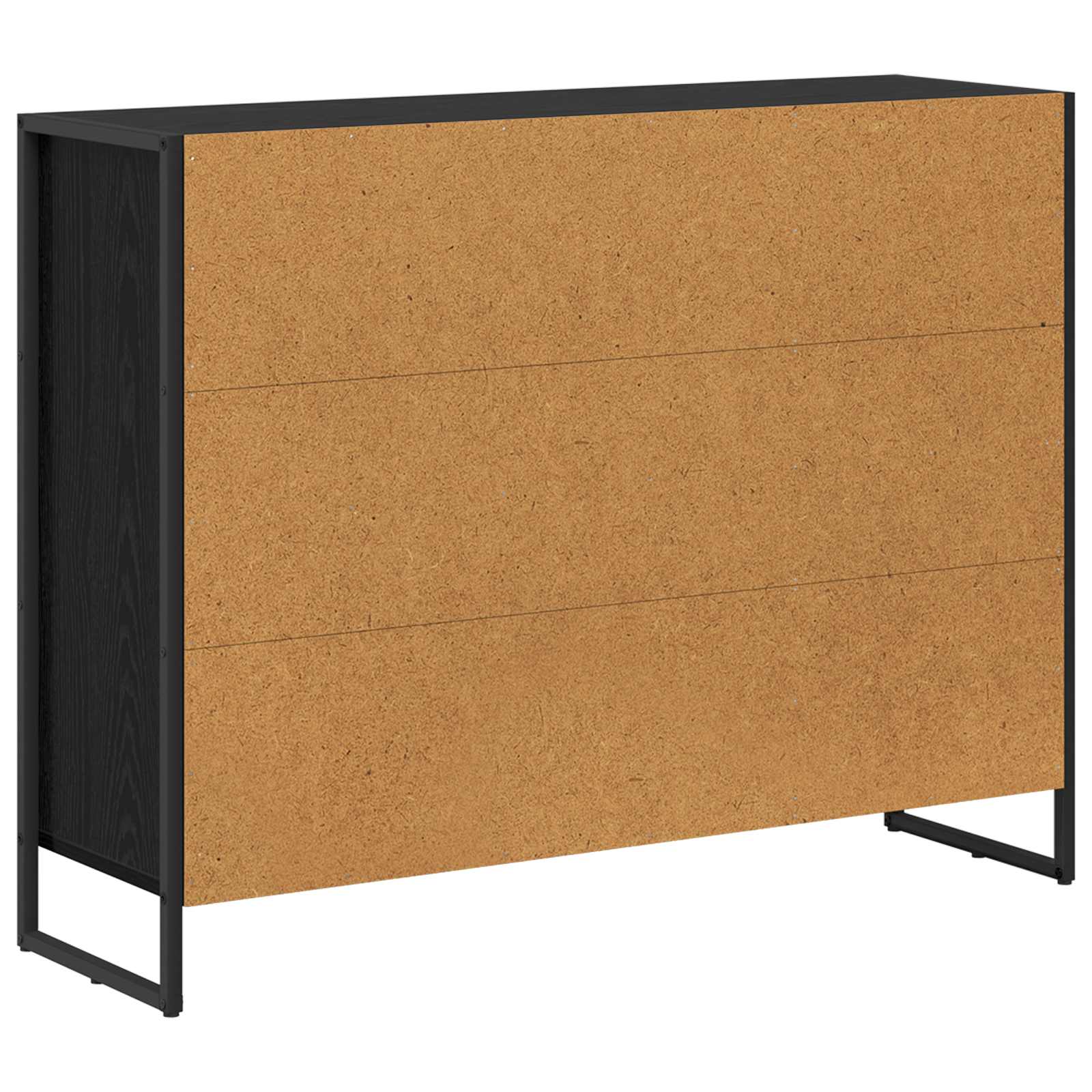 vidaXL Bijzetkast Zwart Eiken 96,5 x 30 x 75 cm Bewerkt hout