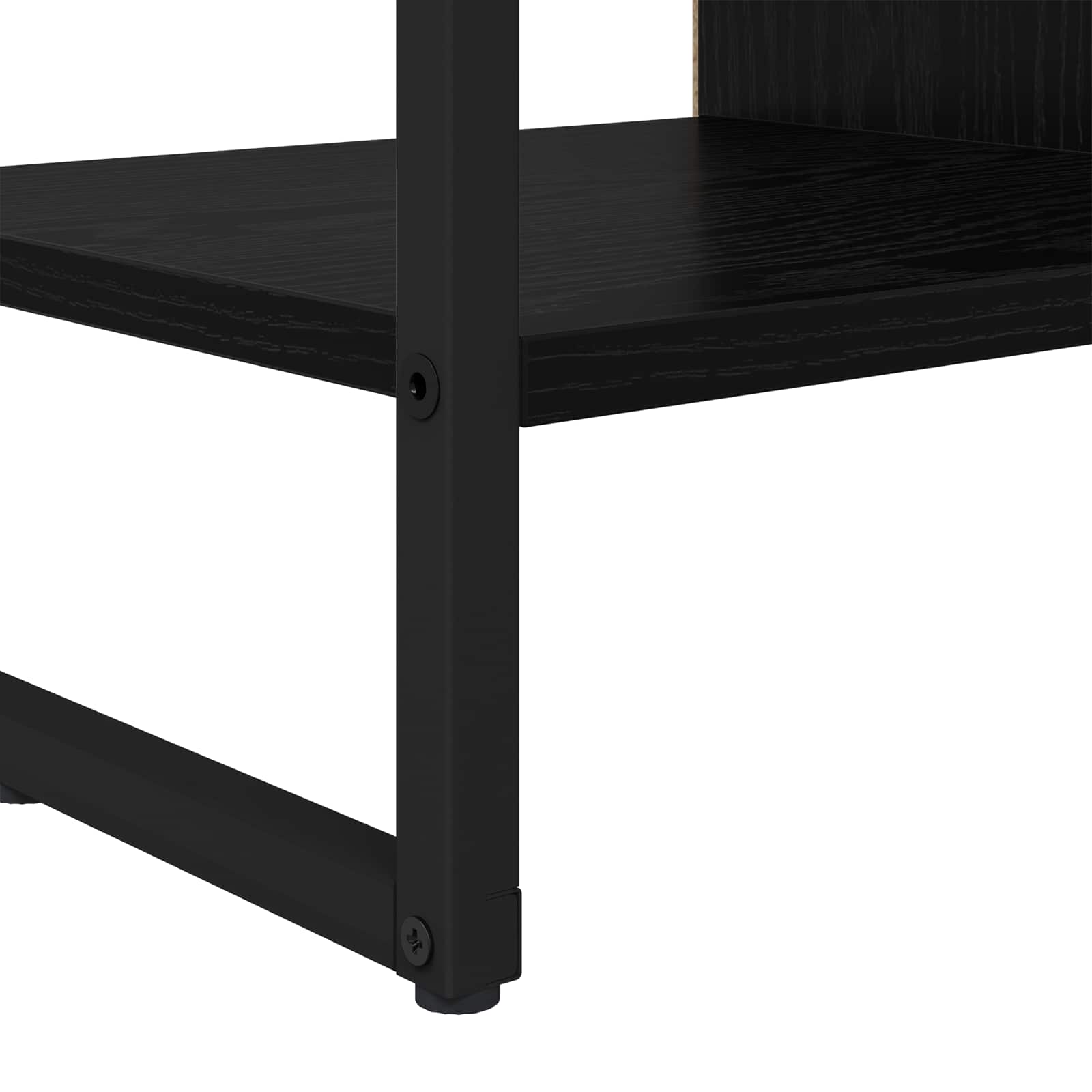 vidaXL Bijzetkast Zwart Eiken 96.5 x 30 x 75 cm Bewerkt hout
