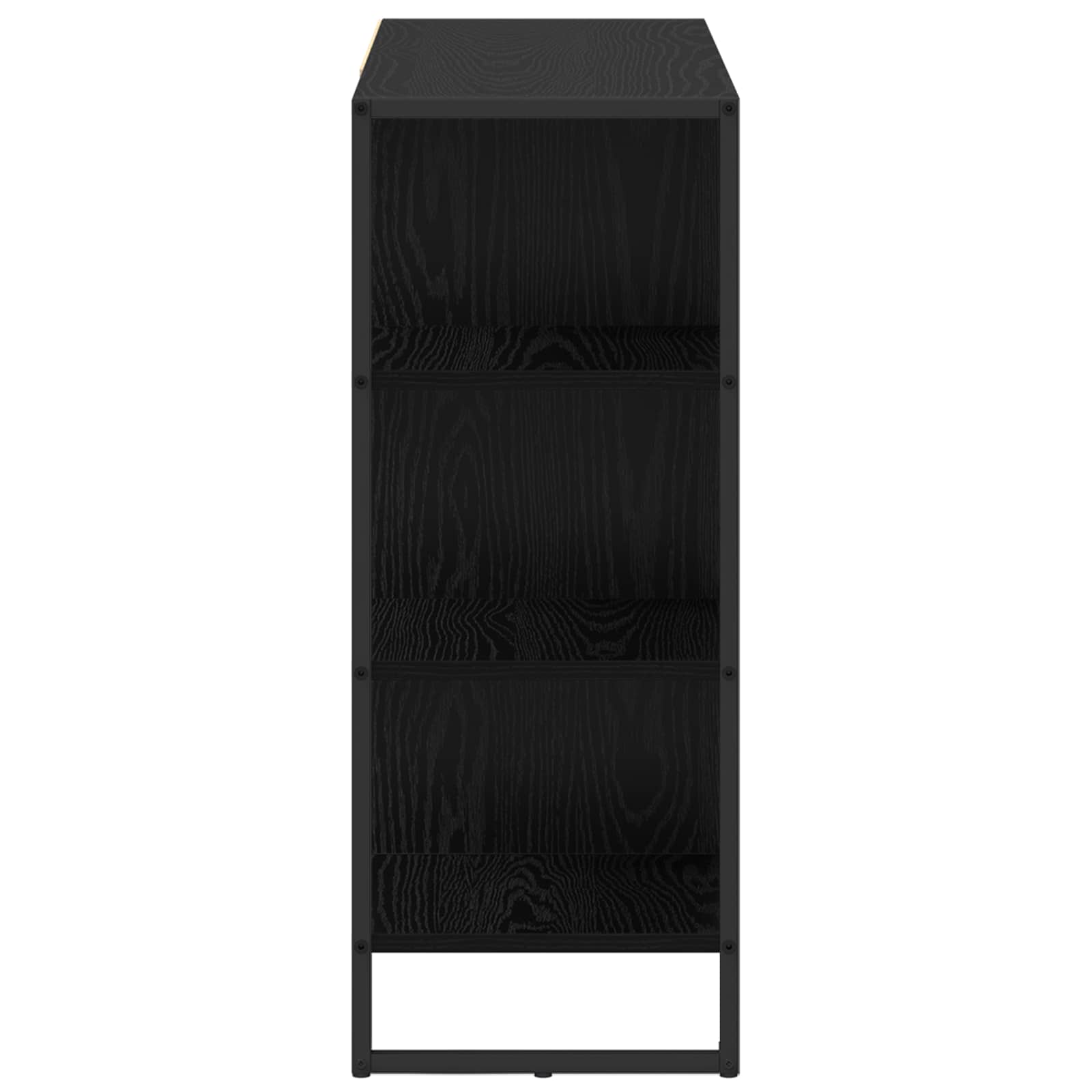 vidaXL Bijzetkast Zwart Eiken 96.5 x 30 x 75 cm Bewerkt hout