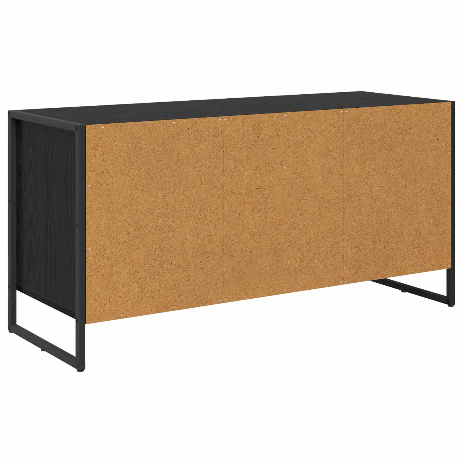 vidaXL TV-kast met lade Zwart Eiken 100 x 36 x 49.5 cm Bewerkt hout