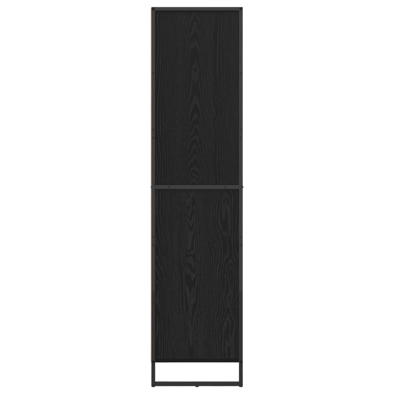 vidaXL Boekenkast met lade Zwart Eiken 43 x 36 x 150.5 cm Bewerkt hout