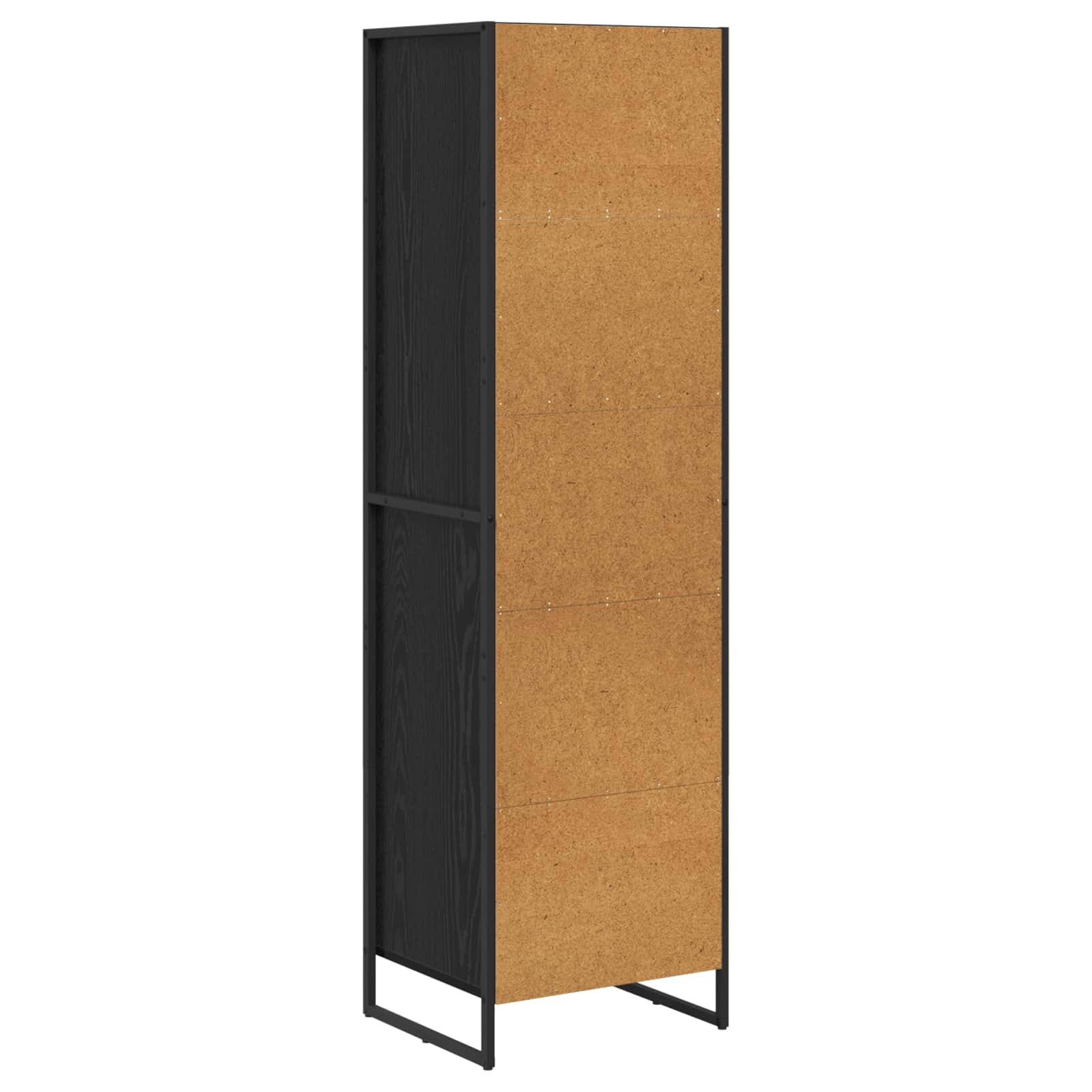 vidaXL Boekenkast met lade Zwart Eiken 43 x 36 x 150.5 cm Bewerkt hout