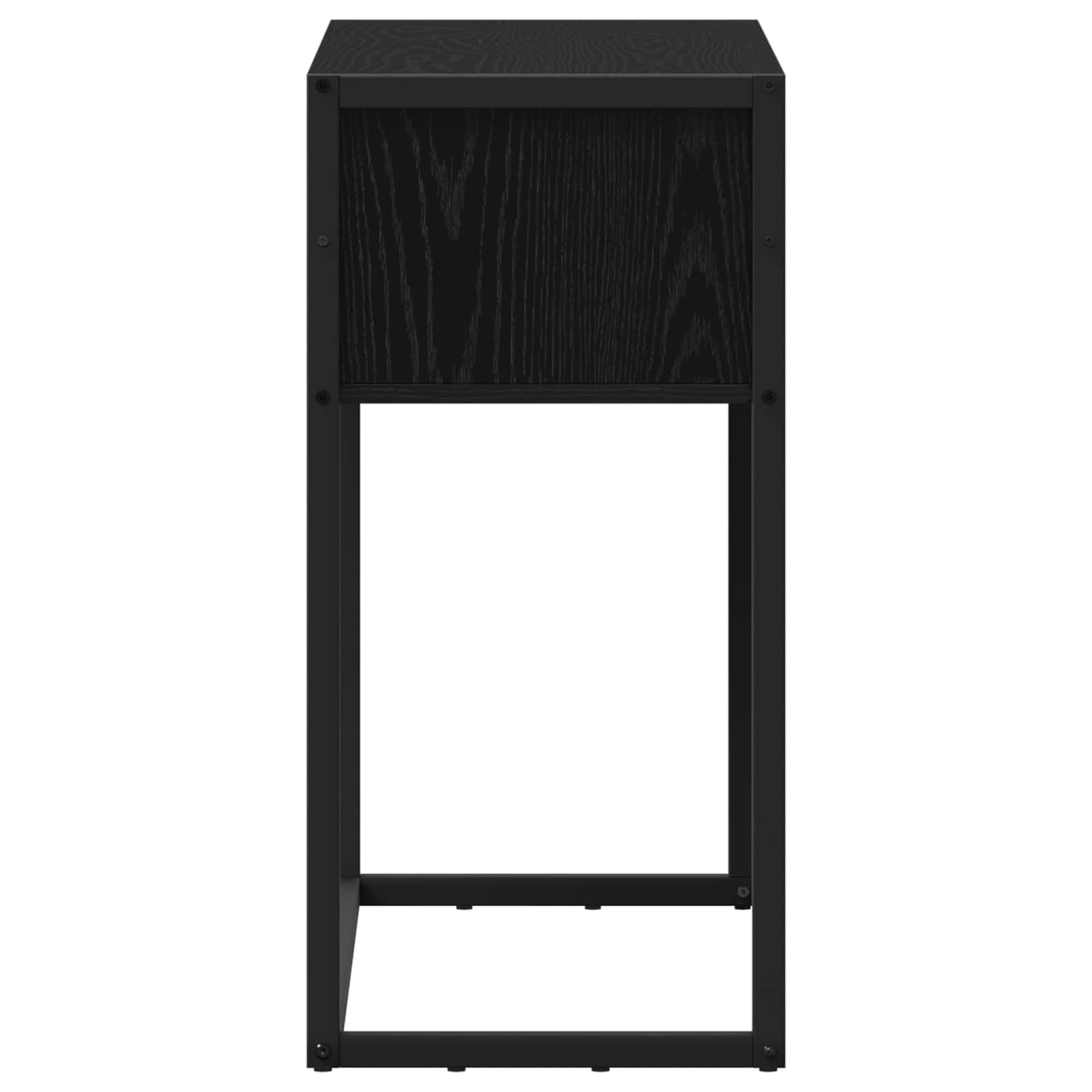 vidaXL Bijzettafel Zwart Eiken 100 x 36 x 75 cm Bewerkt hout
