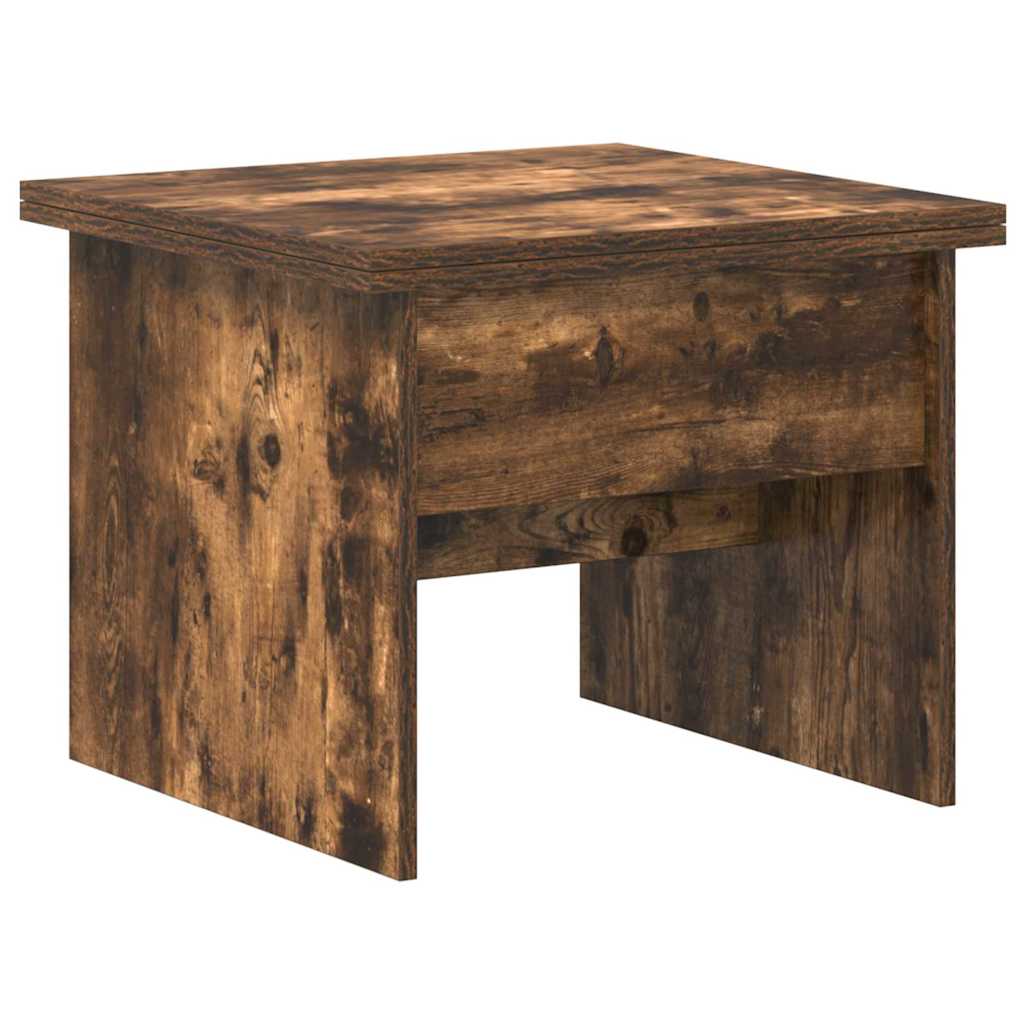 vidaXL Salontafel Wit 55 x 54,5 x 45 cm Bewerkt hout