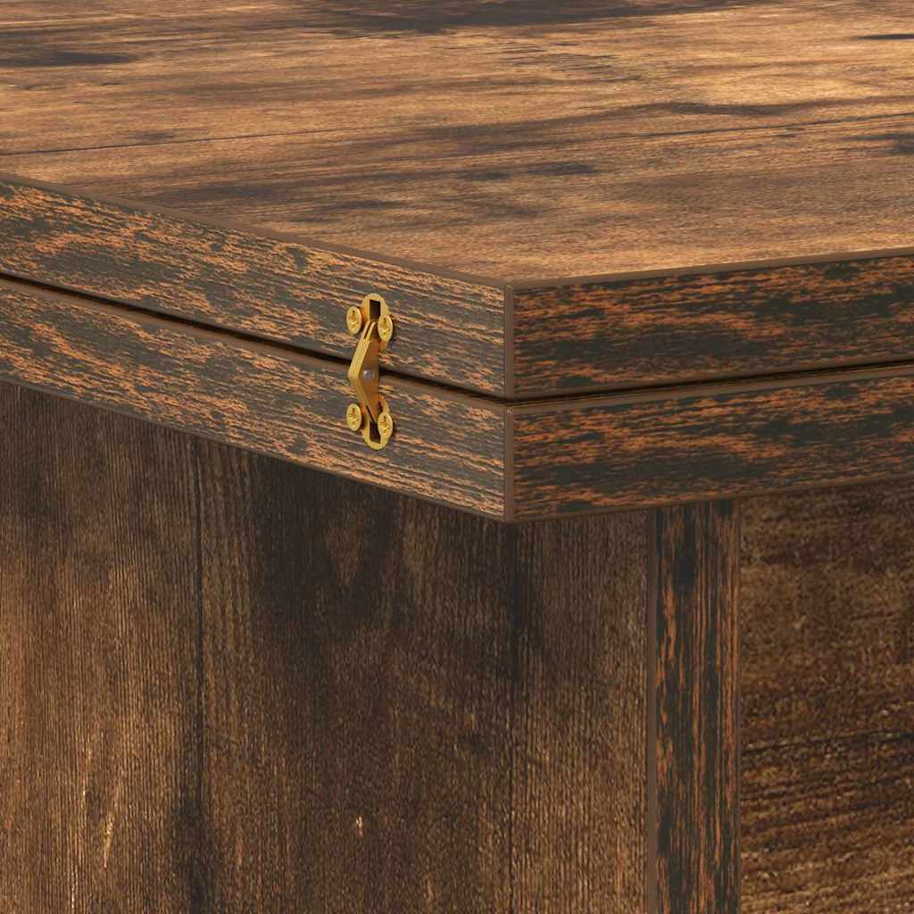 vidaXL Salontafel Wit 55 x 54,5 x 45 cm Bewerkt hout