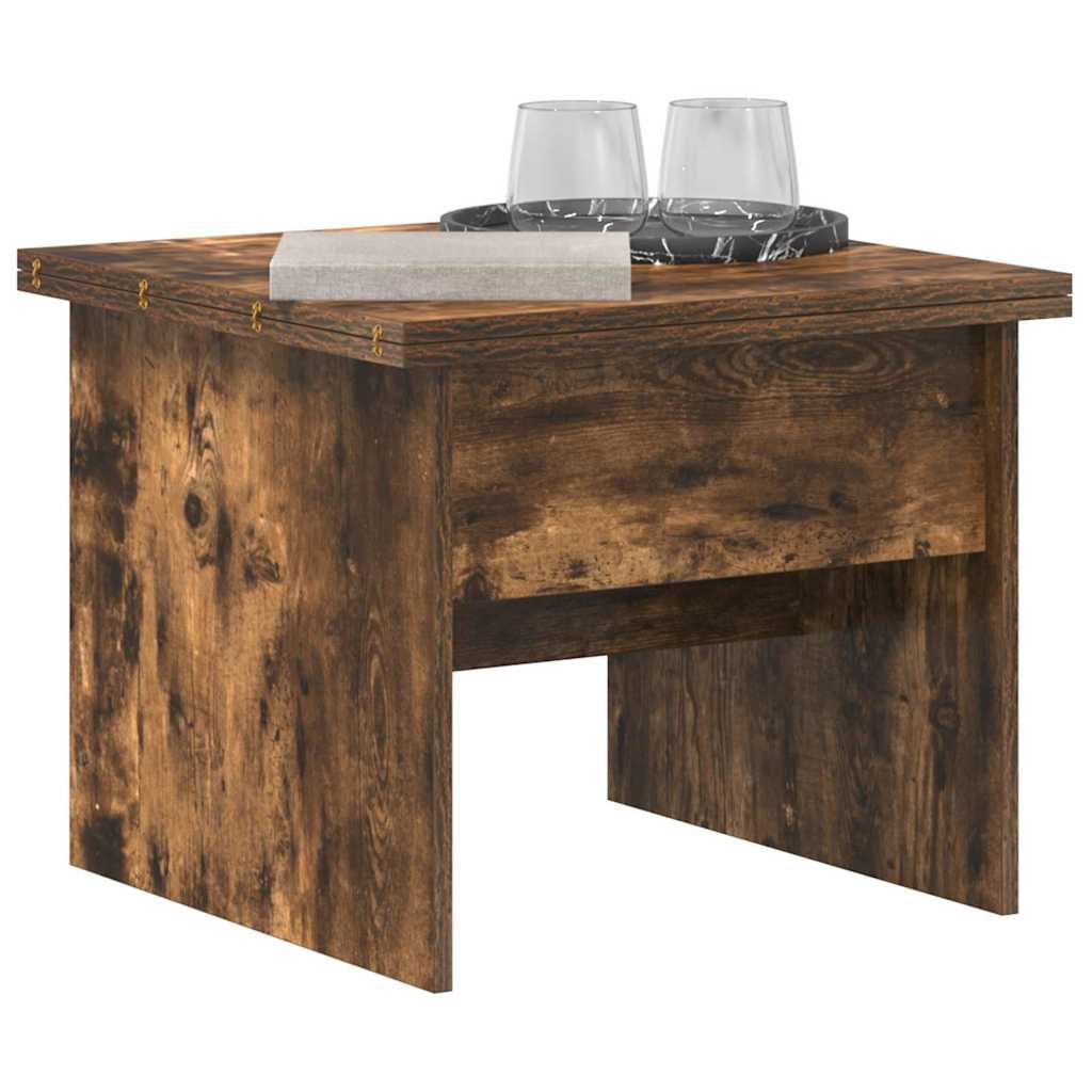 vidaXL Salontafel Wit 55 x 54,5 x 45 cm Bewerkt hout