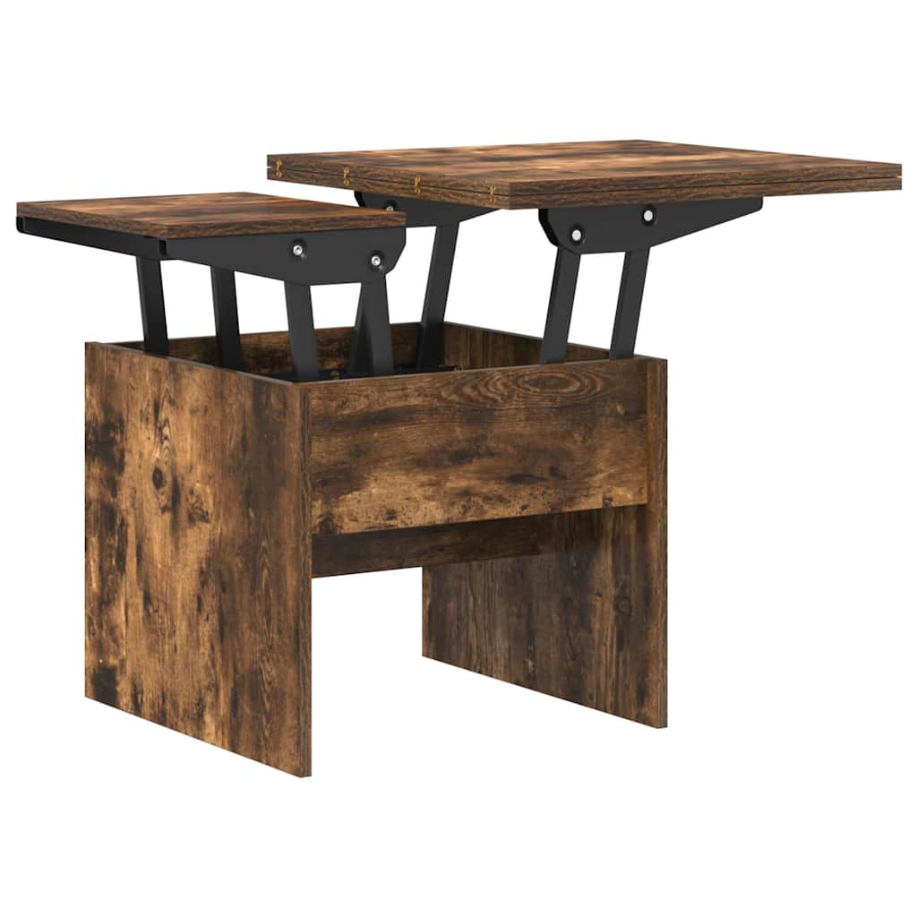 vidaXL Salontafel Wit 55 x 54,5 x 45 cm Bewerkt hout