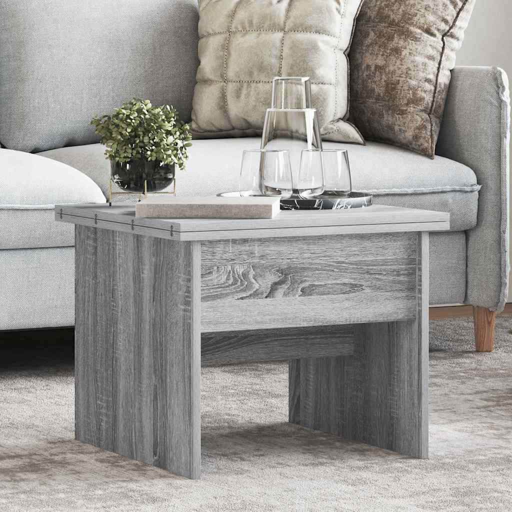 vidaXL Salontafel Wit 55 x 54,5 x 45 cm Bewerkt hout