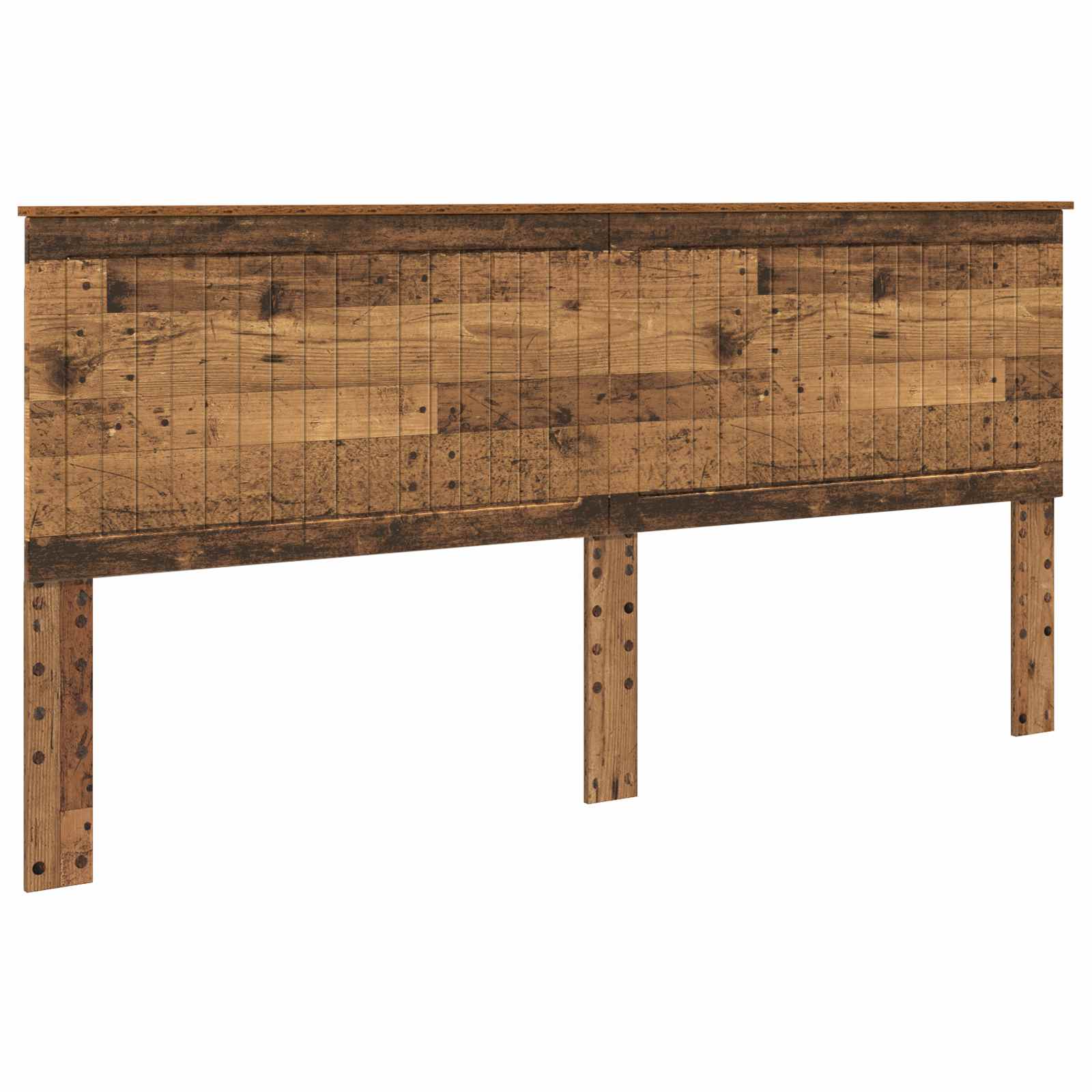 vidaXL Hoofdbord met hoofdeinde Wit 200 cm Bewerkt hout