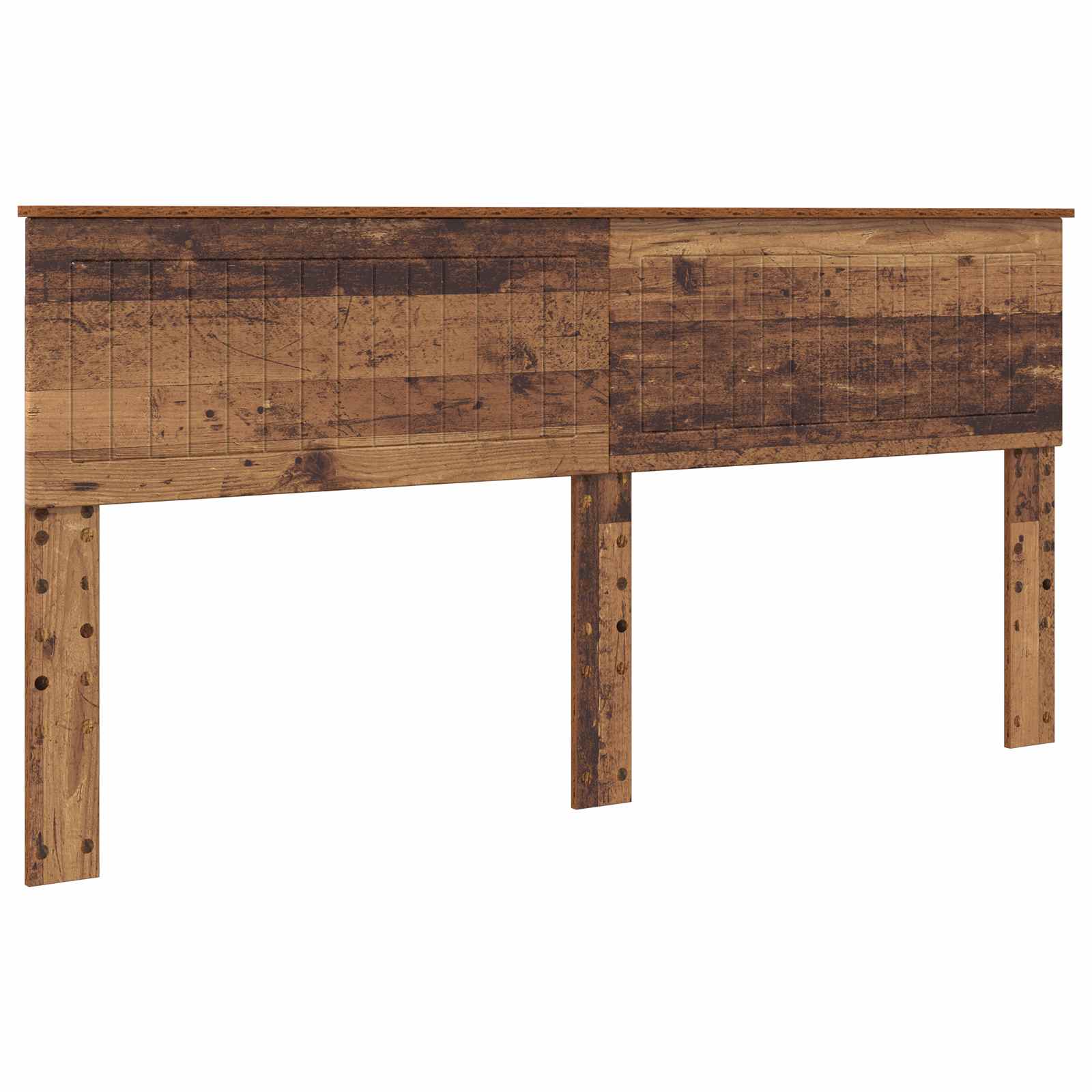 vidaXL Hoofdbord met hoofdeinde Wit 200 cm Bewerkt hout