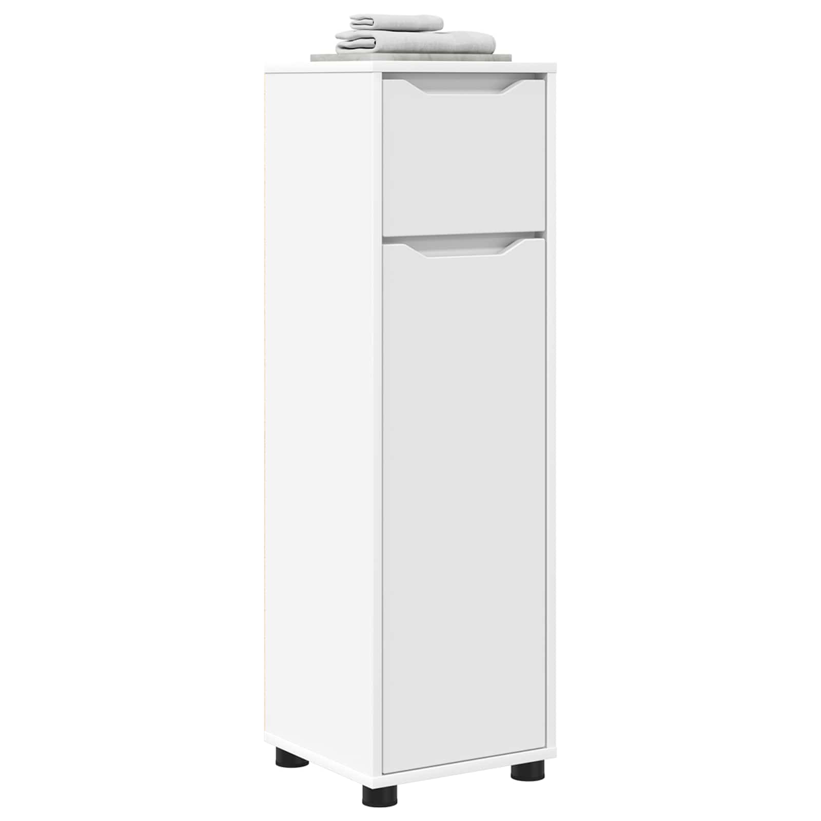 vidaXL Badkamer Kast Grijs Sonoma 30,5 x 30 x 101 cm Bewerkt hout