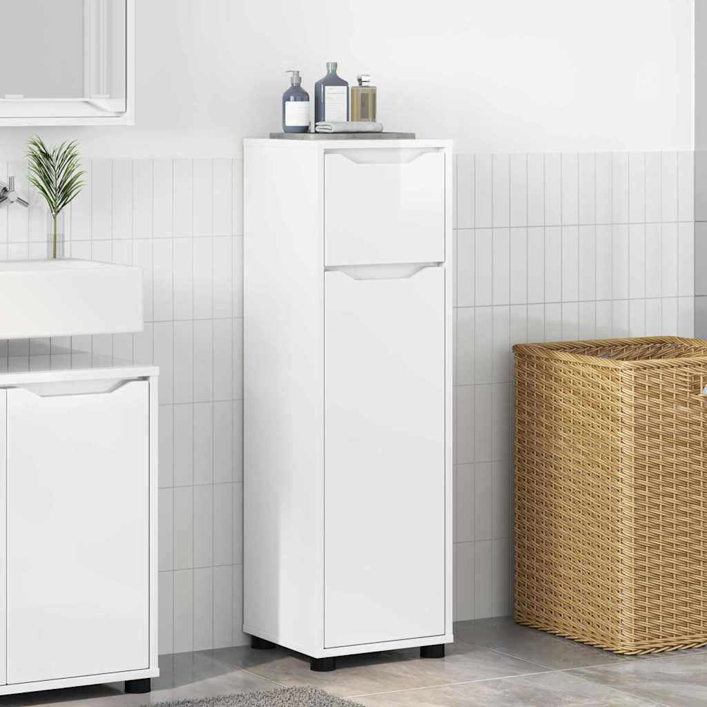 vidaXL Badkamer Kast Grijs Sonoma 30,5 x 30 x 101 cm Bewerkt hout