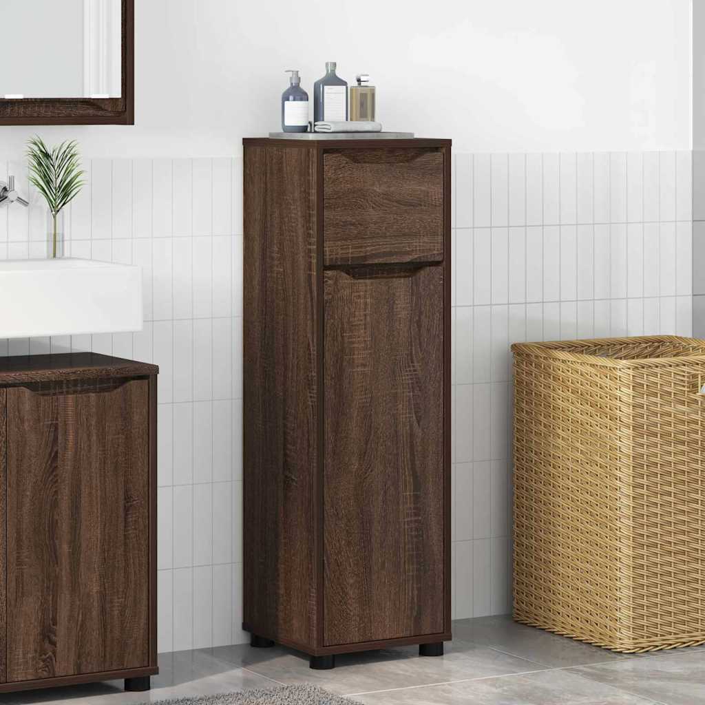vidaXL Badkamer Kast Grijs Sonoma 30,5 x 30 x 101 cm Bewerkt hout