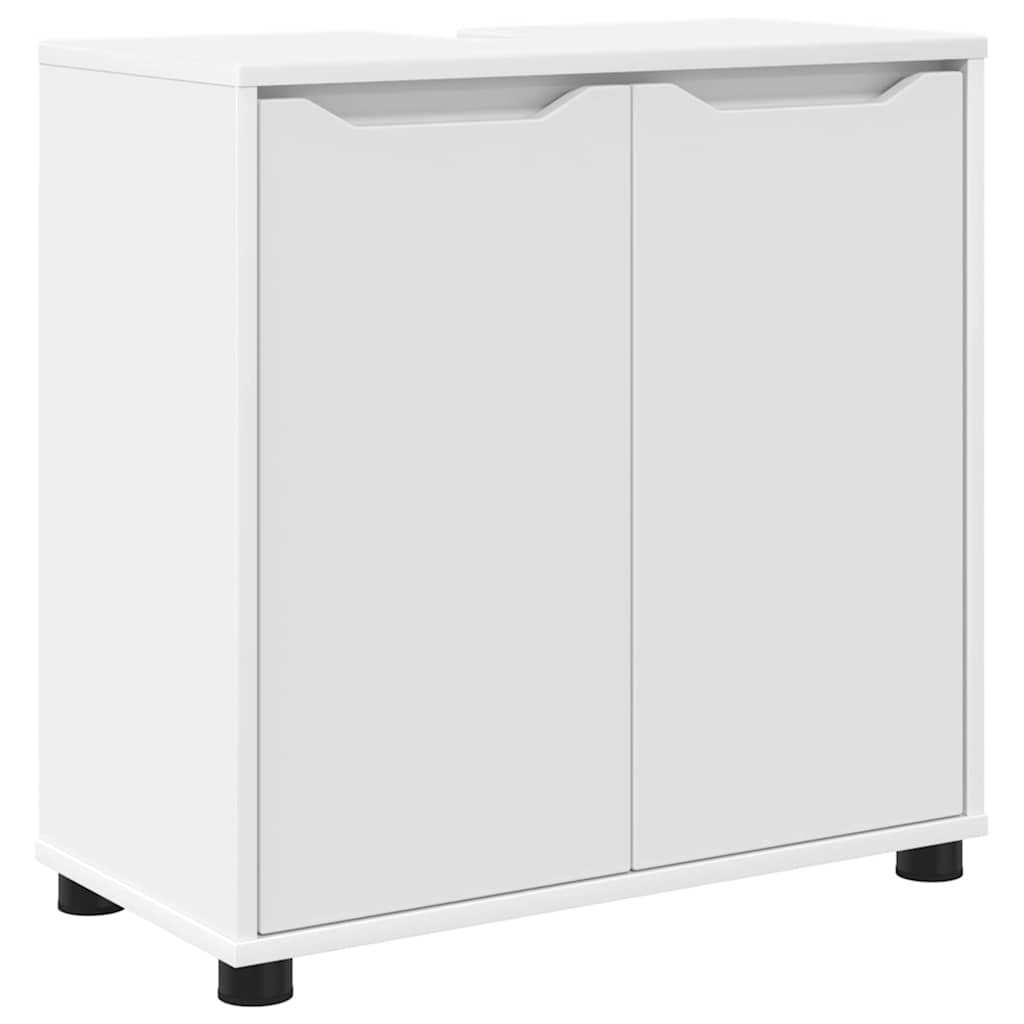 vidaXL Badkamer wastafelkast Wit 60 x 30 x 60 cm Bewerkt hout