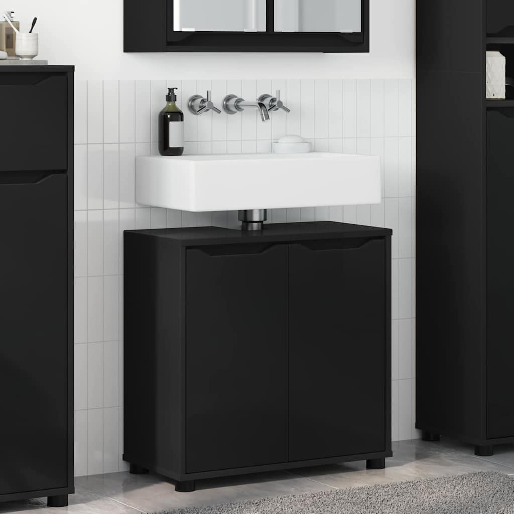 vidaXL Badkamer wastafelkast Wit 60 x 30 x 60 cm Bewerkt hout