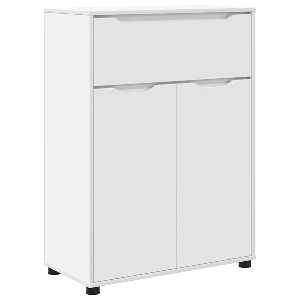 vidaXL Badkamer Kast met lade Wit 72,5 x 36,5 x 100 cm Bewerkt hout