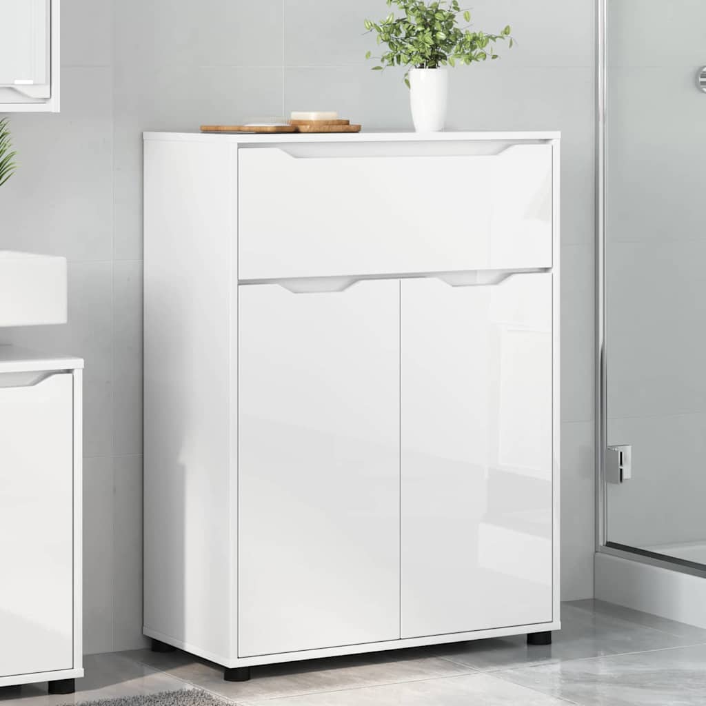 vidaXL Badkamer Kast met lade Wit 72,5 x 36,5 x 100 cm Bewerkt hout
