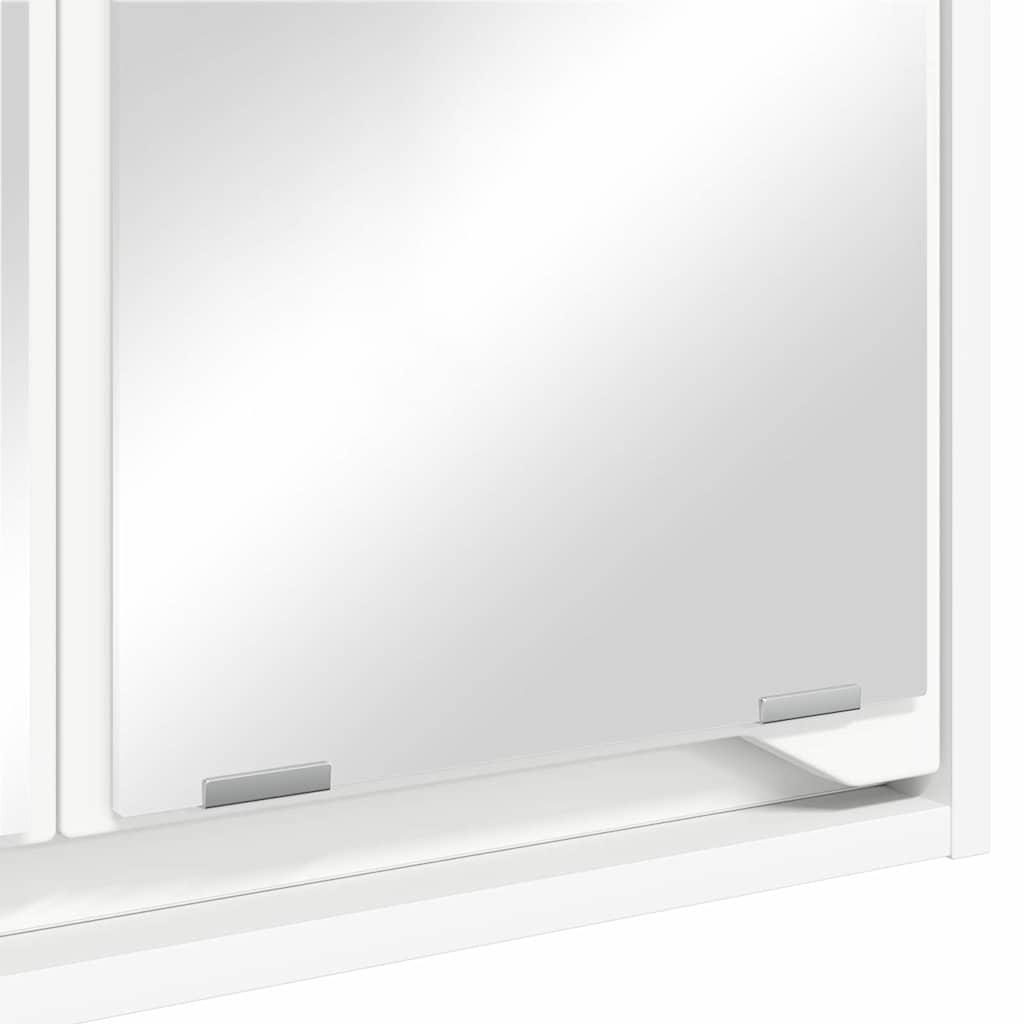 vidaXL Badkamer spiegelkast met plank Wit 60 x 20 x 60 cm Bewerkt hout
