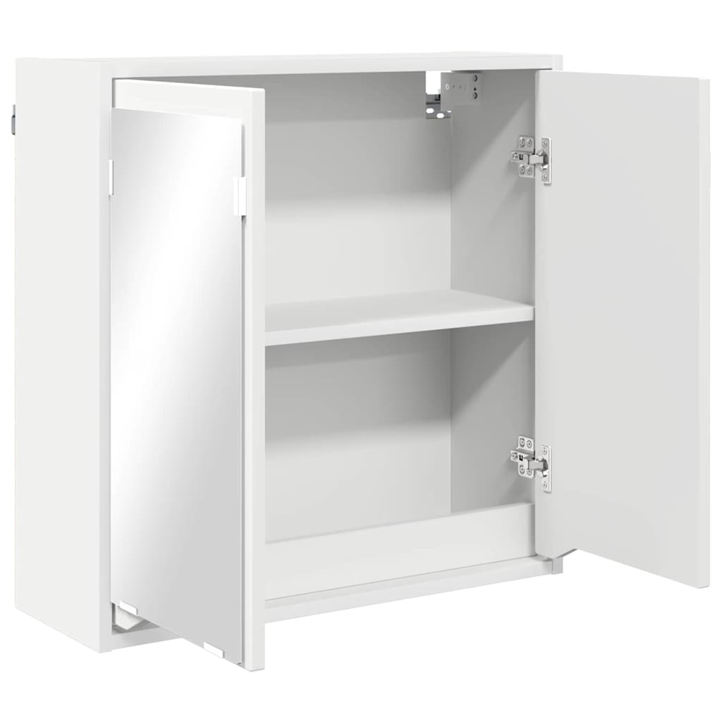 vidaXL Badkamer spiegelkast met plank Wit 60 x 20 x 60 cm Bewerkt hout