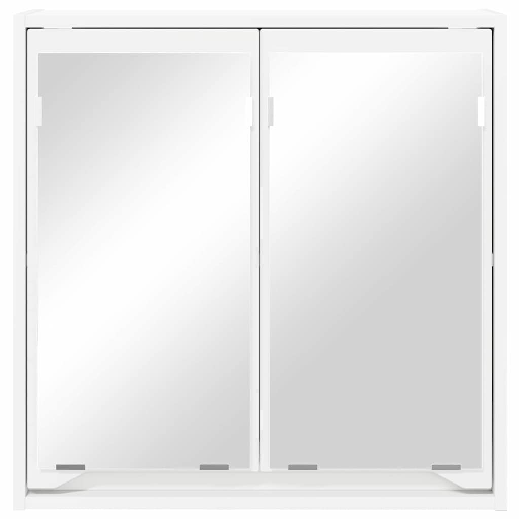 vidaXL Badkamer spiegelkast met plank Wit 60 x 20 x 60 cm Bewerkt hout