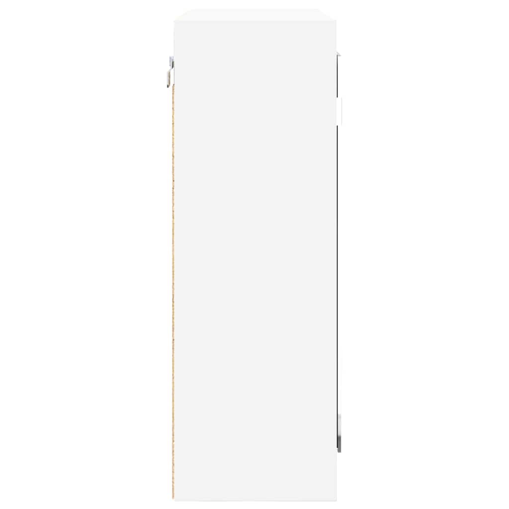 vidaXL Badkamer spiegelkast met plank Wit 60 x 20 x 60 cm Bewerkt hout