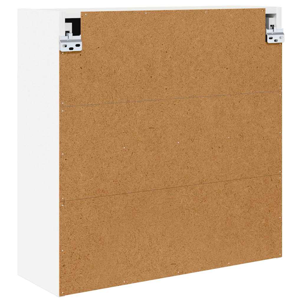 vidaXL Badkamer spiegelkast met plank Wit 60 x 20 x 60 cm Bewerkt hout